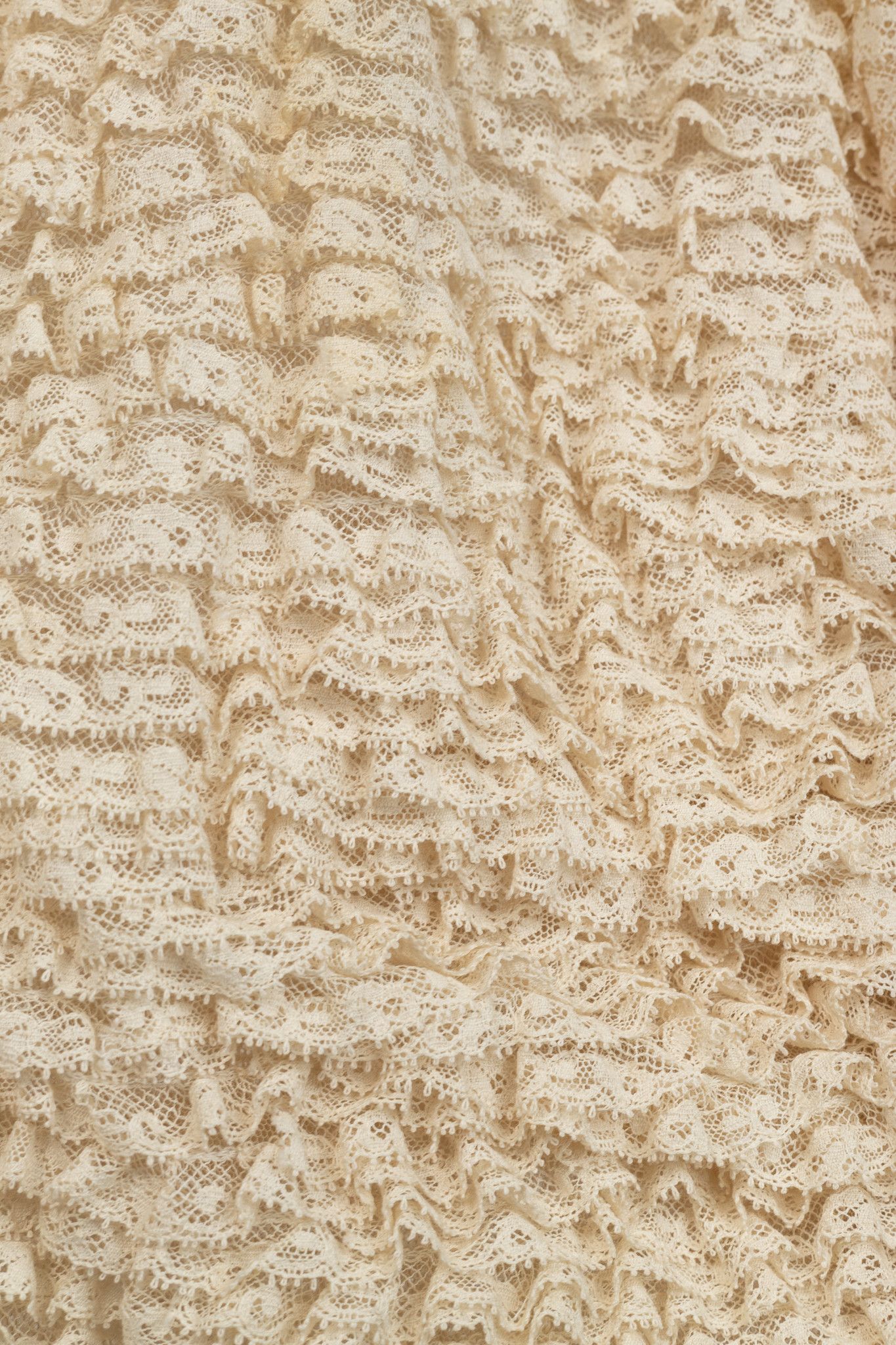 Valentino Valentino Cream Lace-Ruffle Zip Jacket Size M / US 6-8 / IT 42-44 - 7 Thumbnail