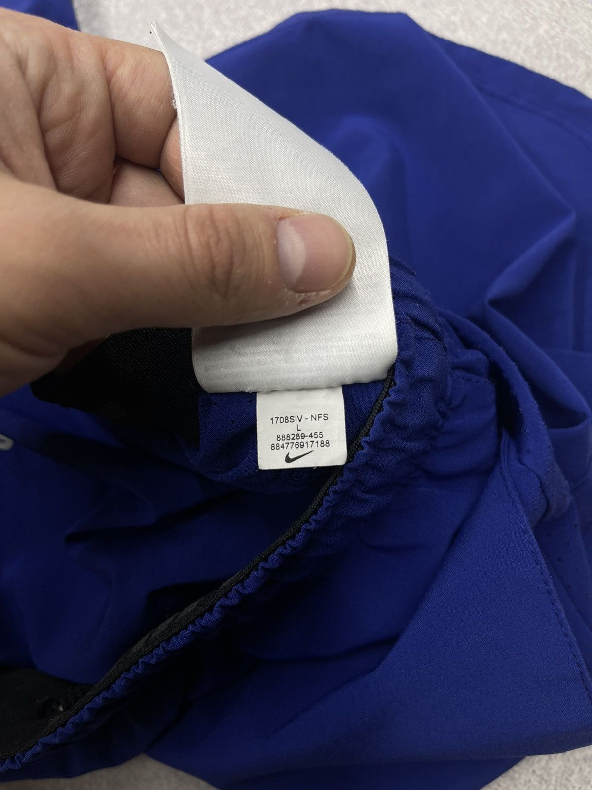 Nike × Nike ACG Mens Nike Dri Fit Blue Shorts Big Logo Swoosh Y2K ACG TN Size US 34 / EU 50 - 8 Thumbnail