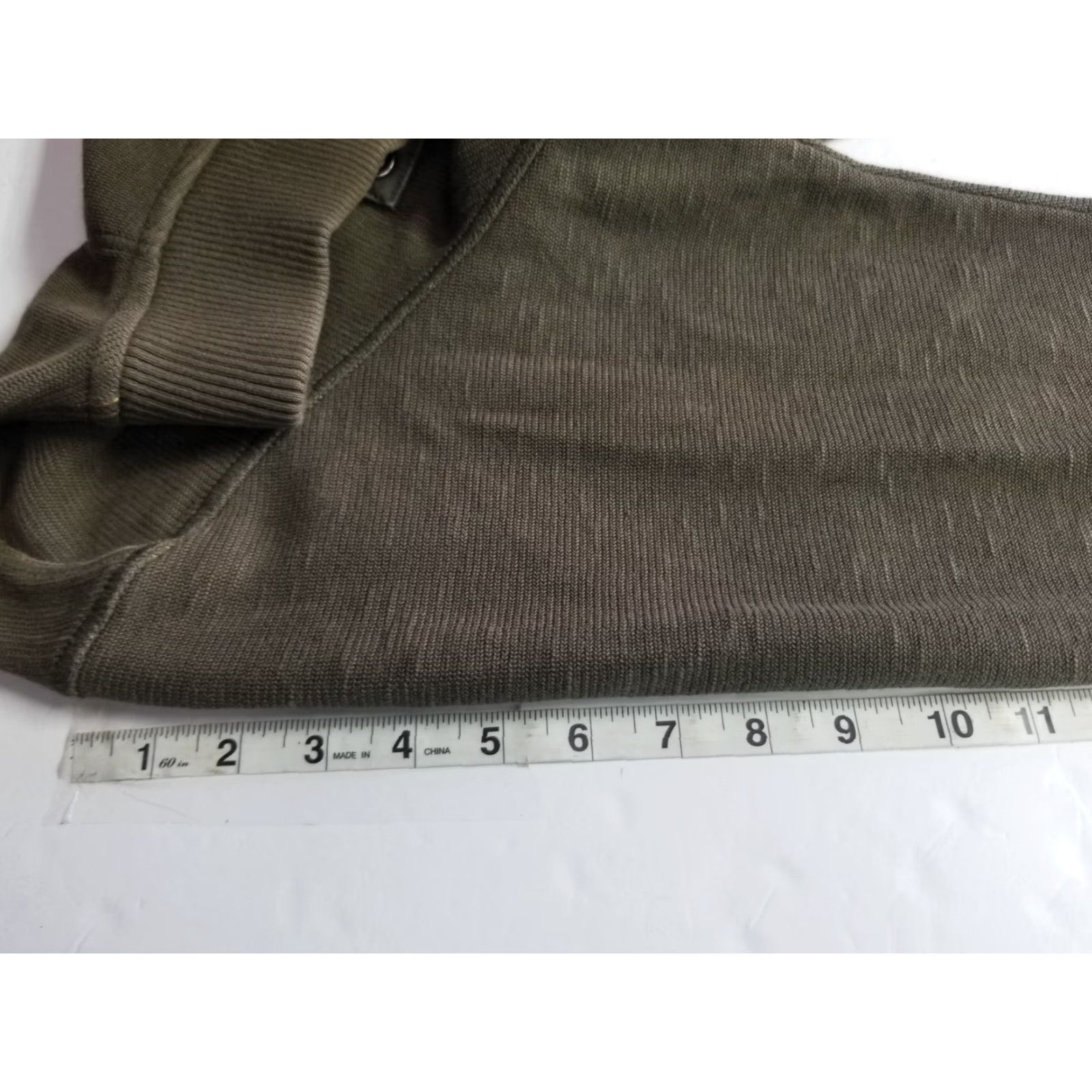 Tommy Bahama Tommy Bahama Sweater Mens Large Mock Neck Green Long Sleeve Pullover Button Cotton Blend Stain Size US L / EU 52-54 / 3 - 7 Thumbnail