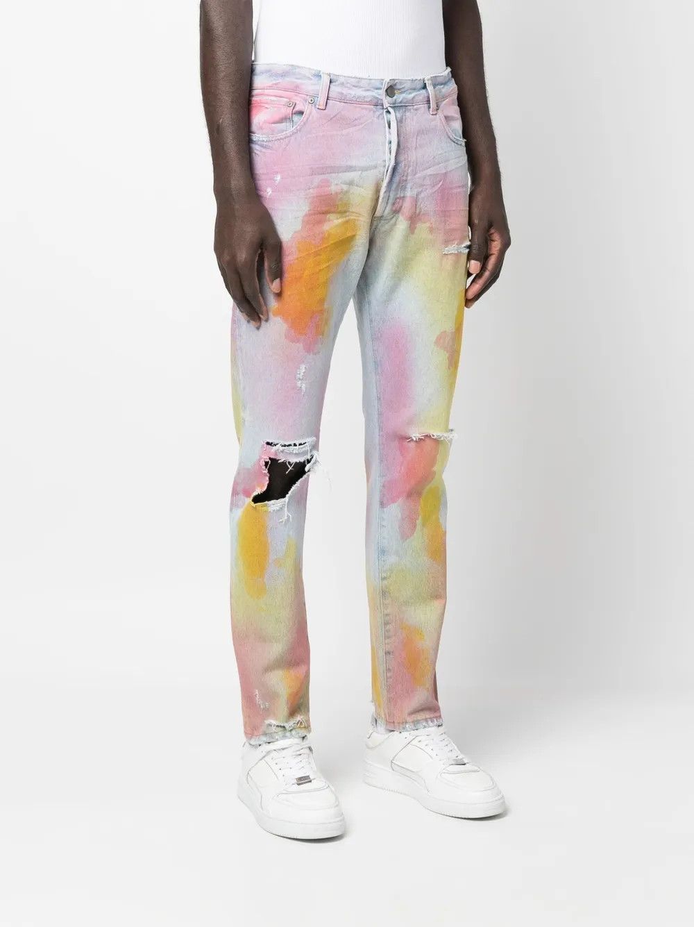 Palm Angels o1y0325 Denim Pant in Multicolor Size US 31 - 2 Thumbnail