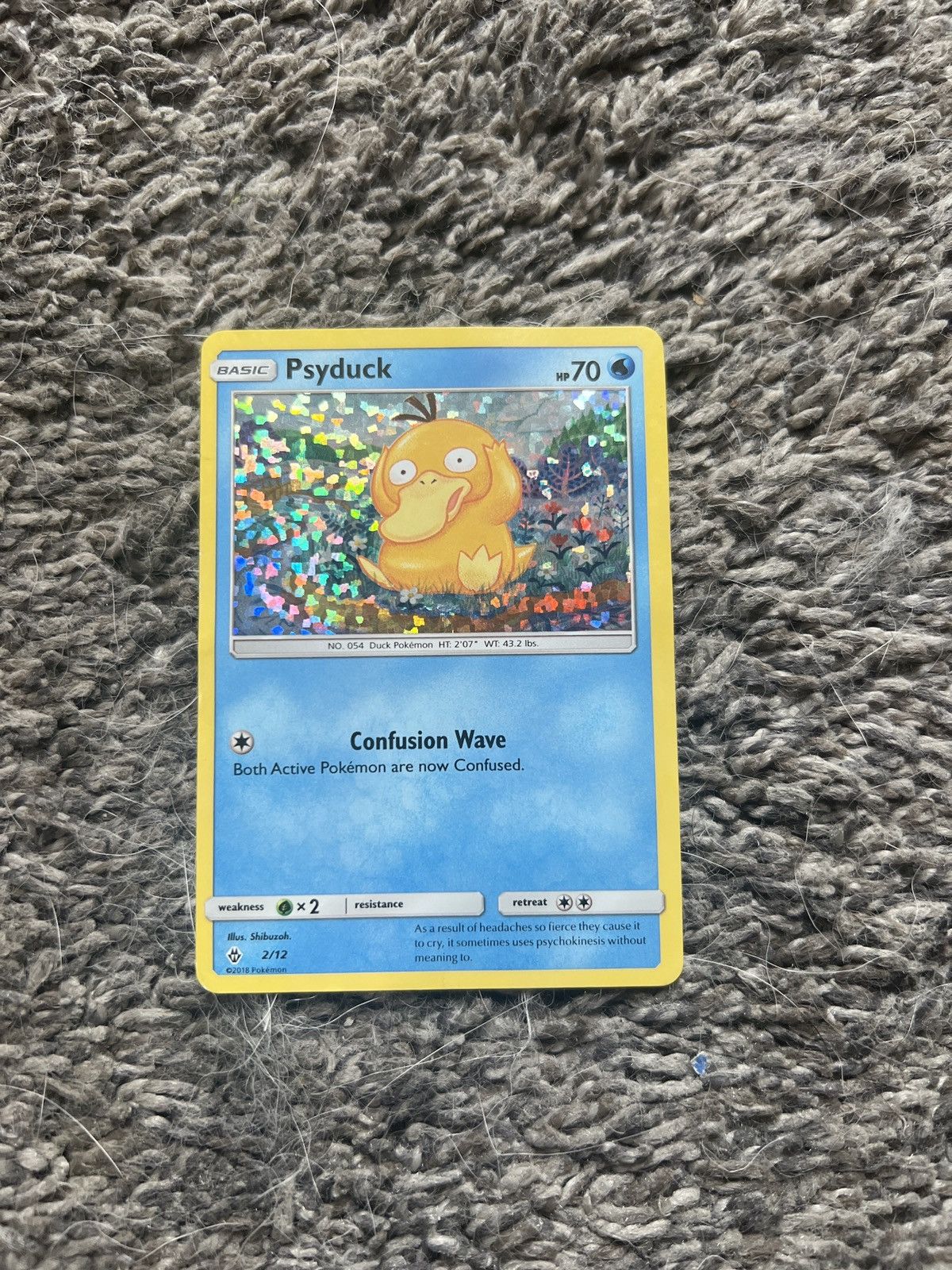 Pokemon 2018 Pokémon Psyduck Basic Card Size ONE SIZE - 1 Thumbnail