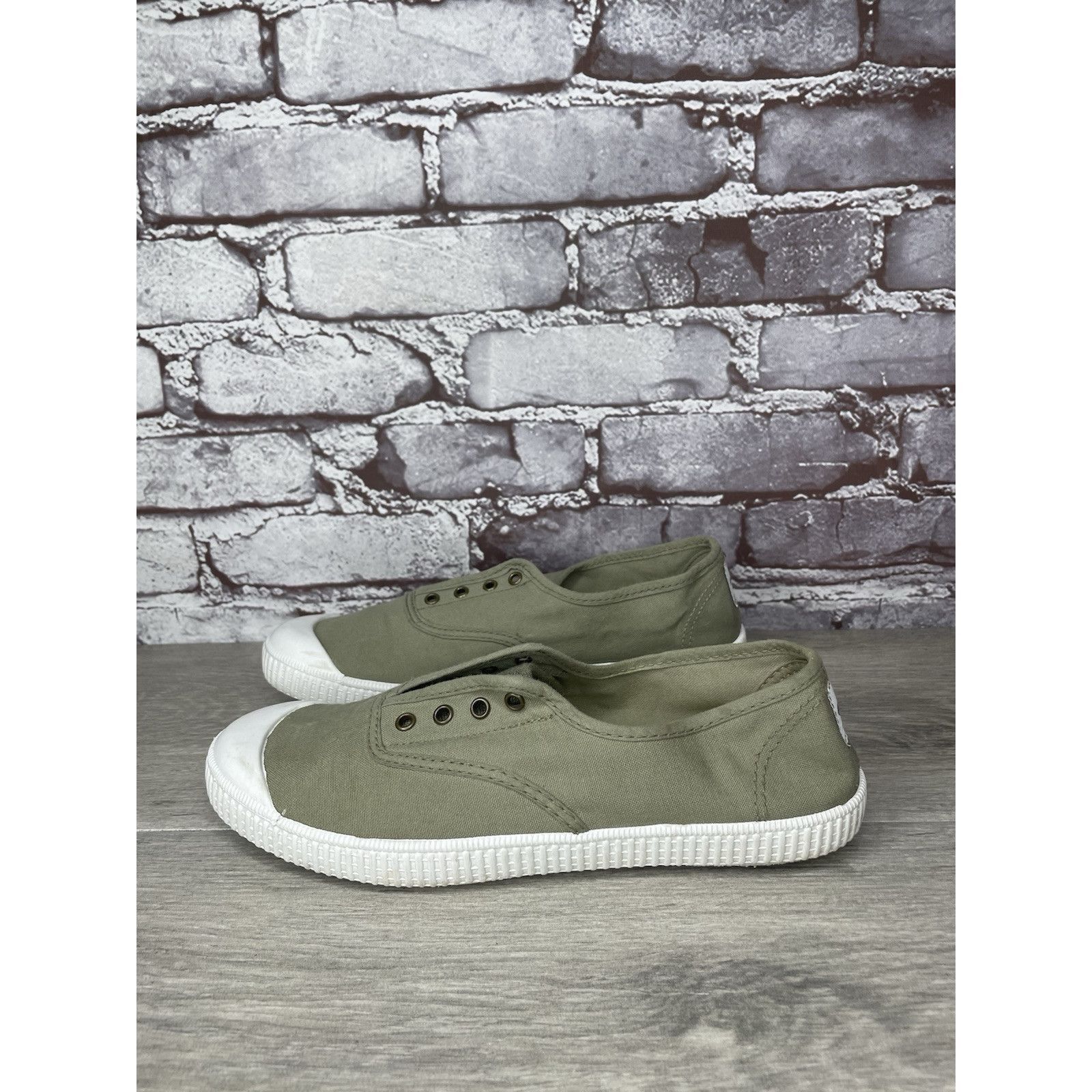 Sonoma Potoma Green Canvas Fabric Slip On Casual Sneakers Shoes Wom Size US 8.5 / IT 38.5 - 1 Thumbnail