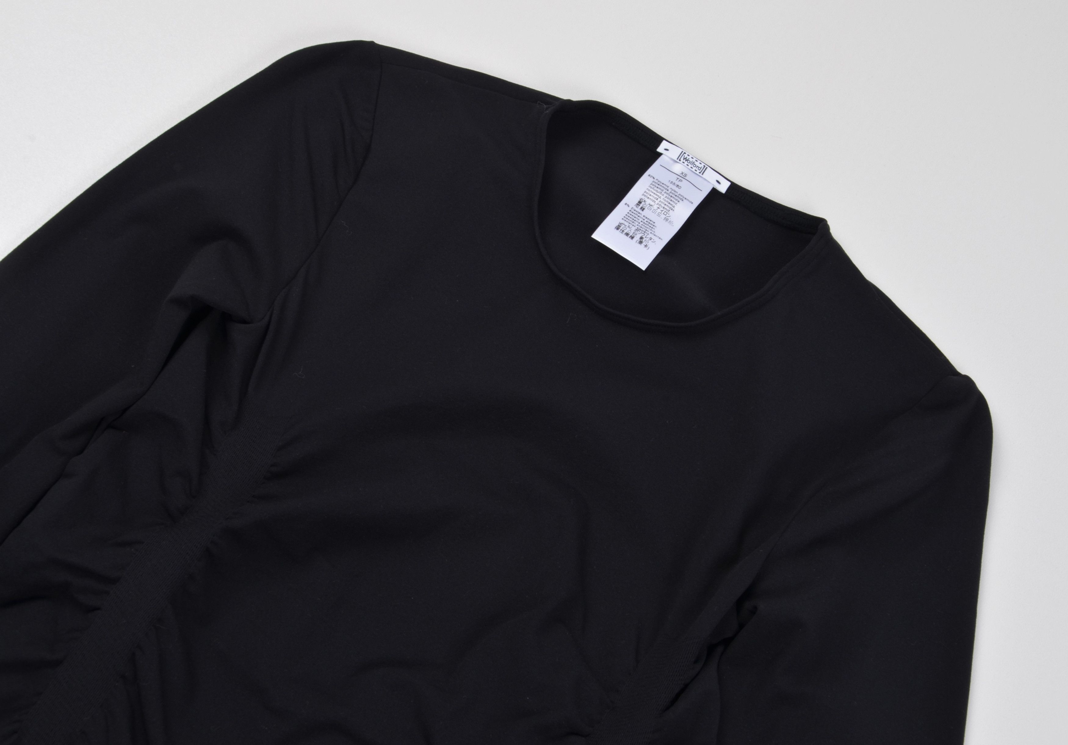 Wolford Wolford Stretch Bodycon Ruched Long Sleeve Minimalist Dress Size XS / US 0-2 / IT 36-38 - 5 Thumbnail