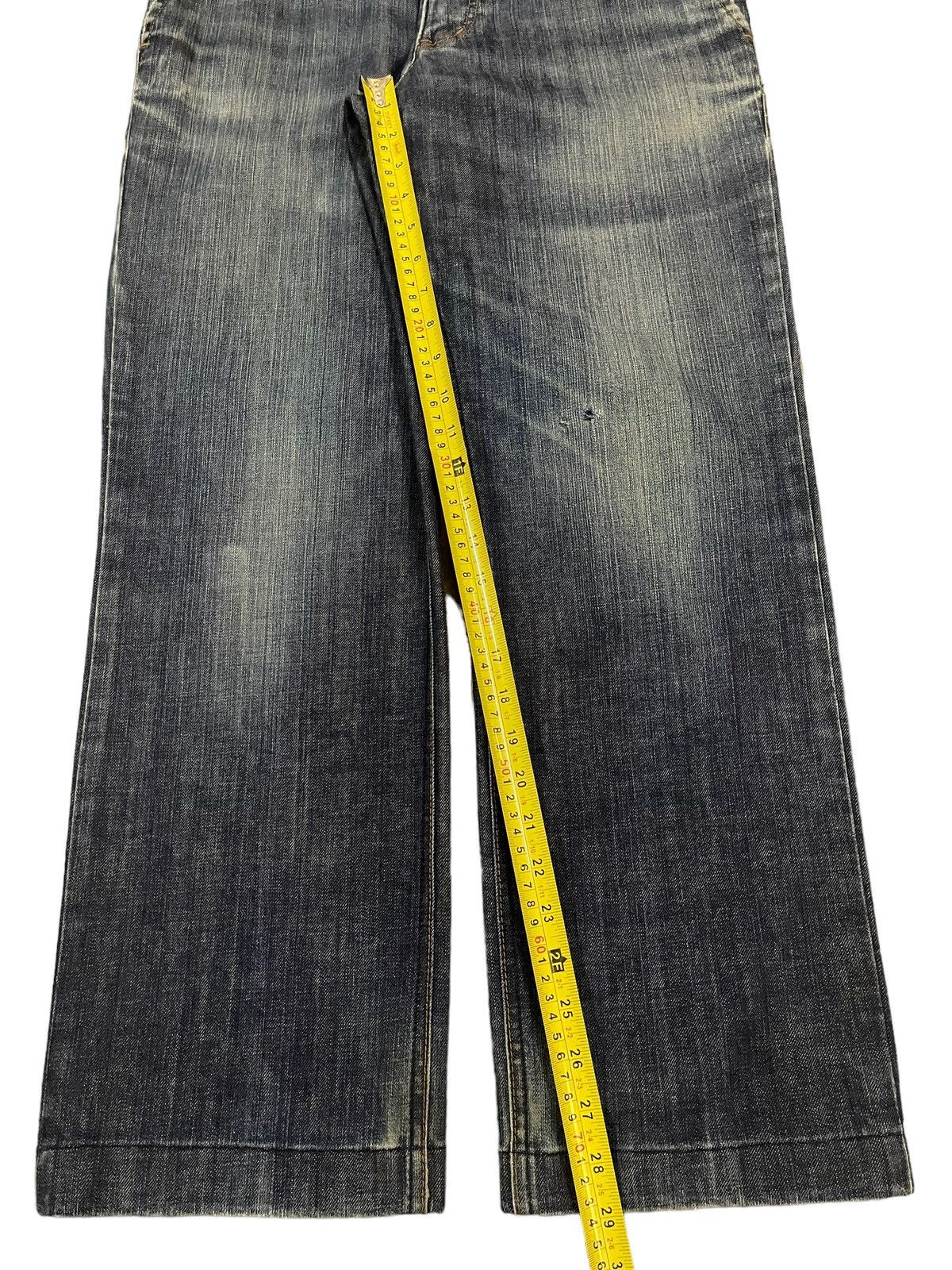 14th Addiction Vintage Japanese Brand Blue Wash Style Loose Jeans Size US 33 - 13 Thumbnail