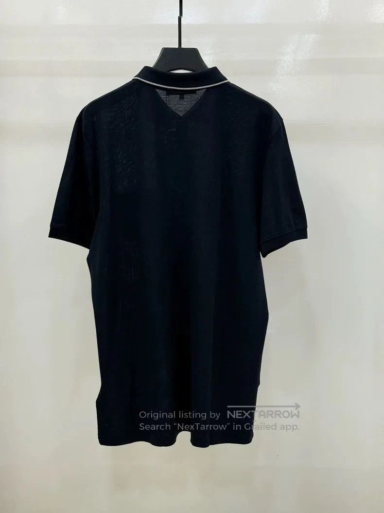 Vintage Ferragamo Men's Navy Collar Polo Shirt. Size US XL / EU 56 / 4 - 3 Thumbnail