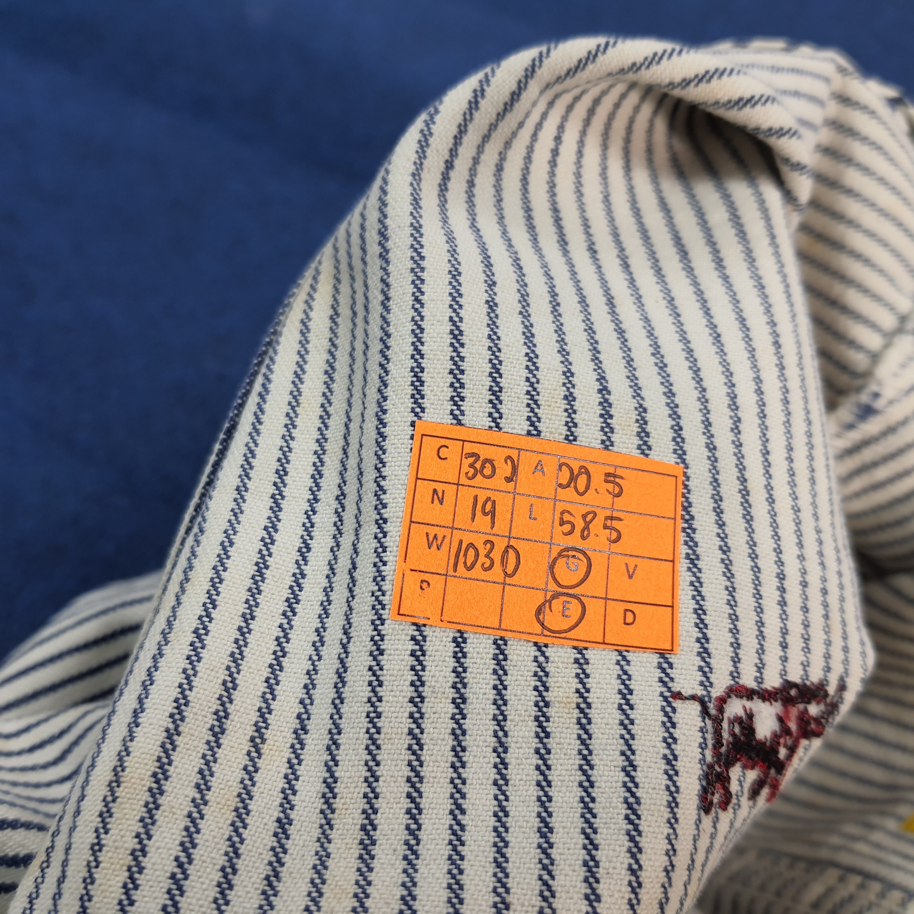 Japanese Brand PAPAS Hickory Stripe Custom Hysteric Coverall C302N19 Size US M / EU 48-50 / 2 - 9 Thumbnail