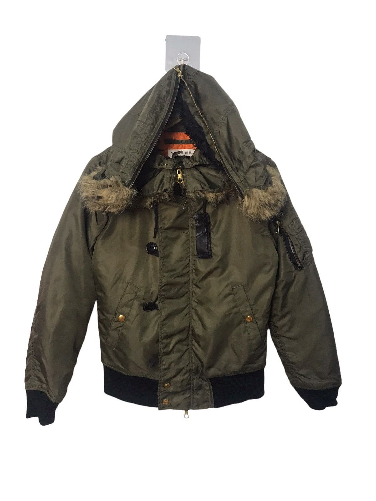 Vanquish Fur Hoodie Bomber Jacket
