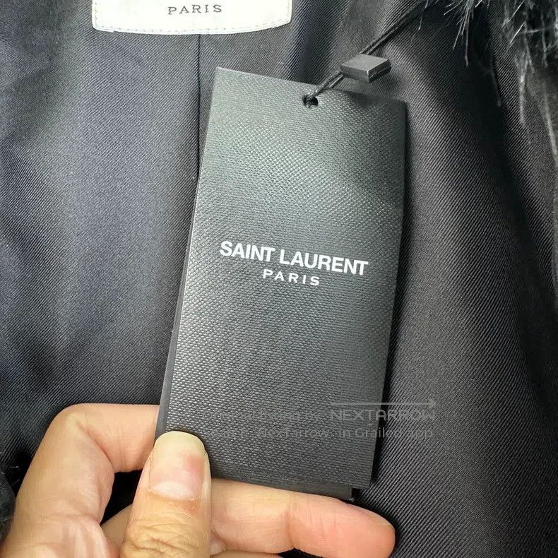 Saint Laurent Paris Saint Laurent Paris White and Black Trim Faux Fur Jacket Size S / US 4 / IT 40 - 7 Thumbnail