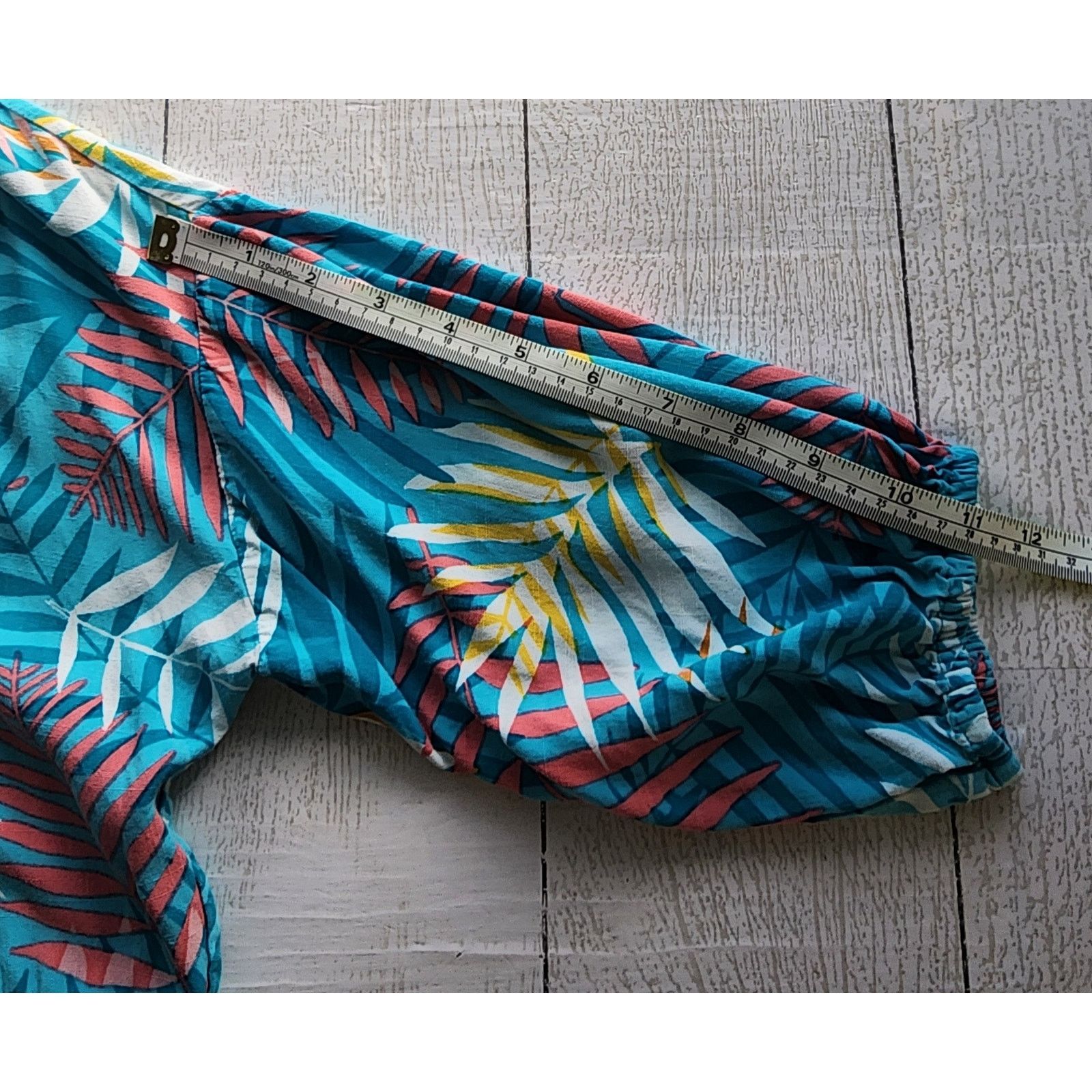 Other Ruby Rd. Blue Tropical Print 3/4 Sleeve Shift Dress Size M Size M / US 6-8 / IT 42-44 - 8 Thumbnail