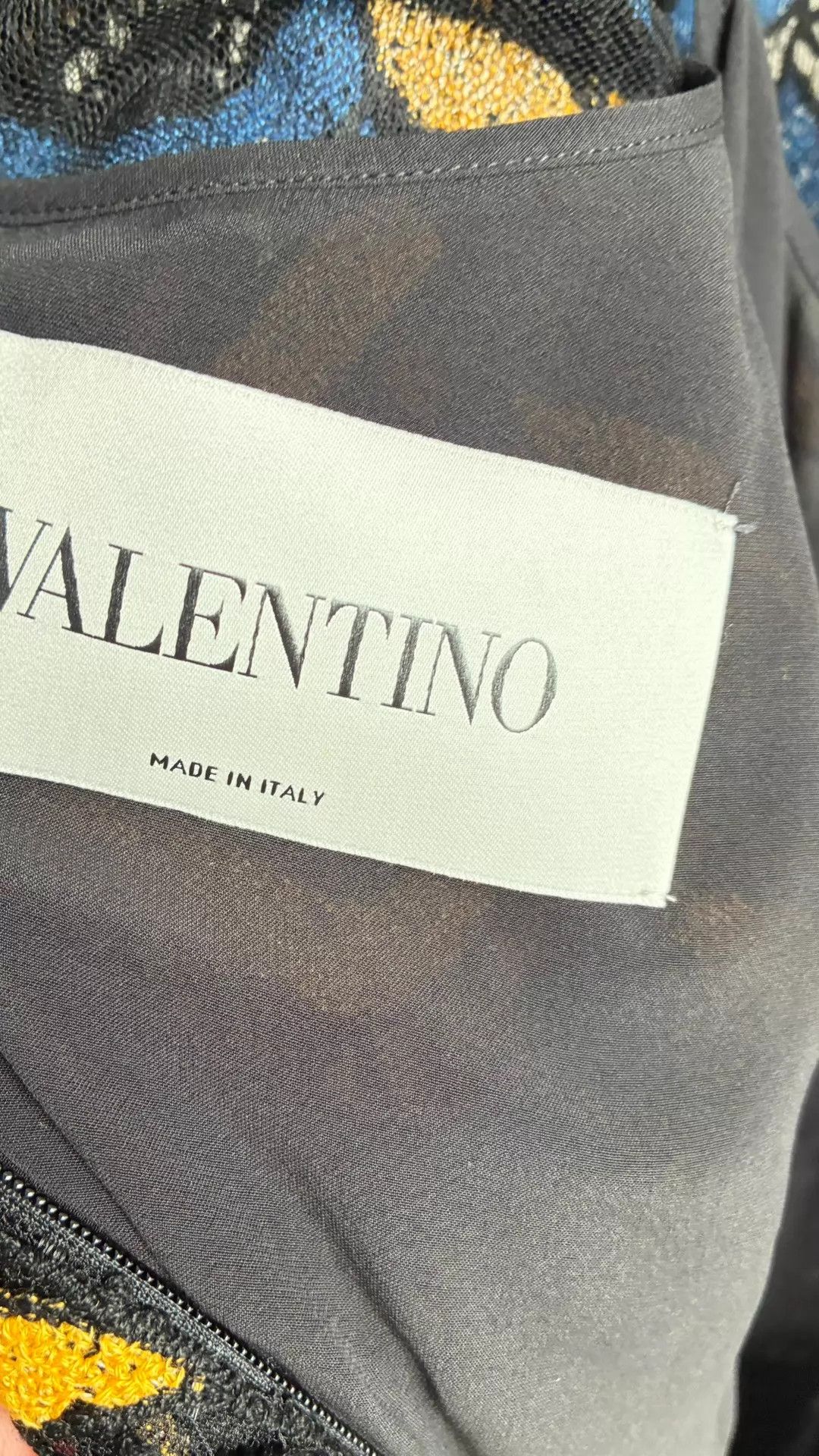 Valentino Valentino Color Blocked Nylon 100% Dress w/ Lace Women's 38 Size XS / US 0-2 / IT 36-38 - 5 Thumbnail