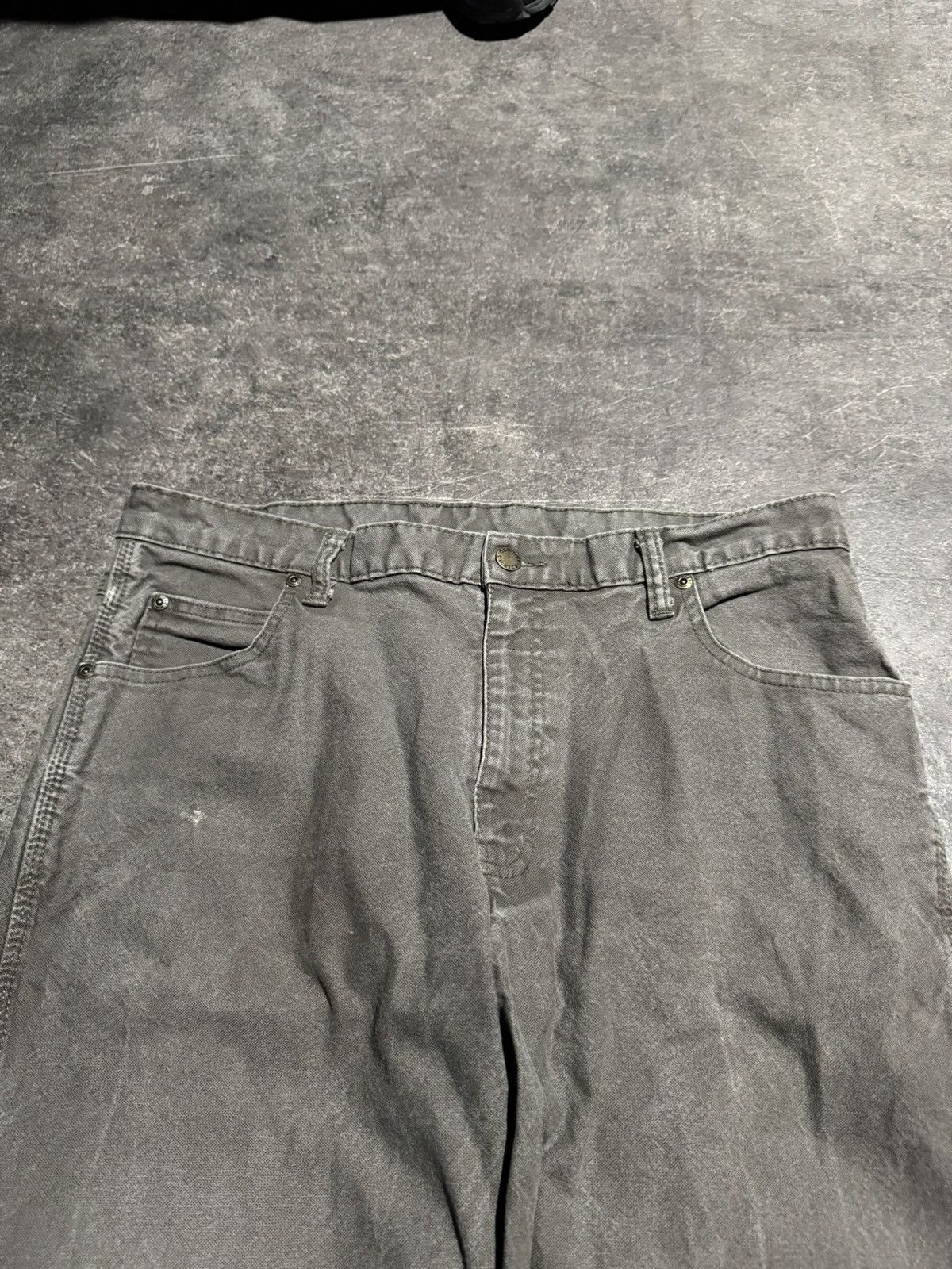 Dickies × Vintage Vintage Dickies Gray Carpenter Work Pants 34x34 Size US 34 / EU 50 - 4 Thumbnail