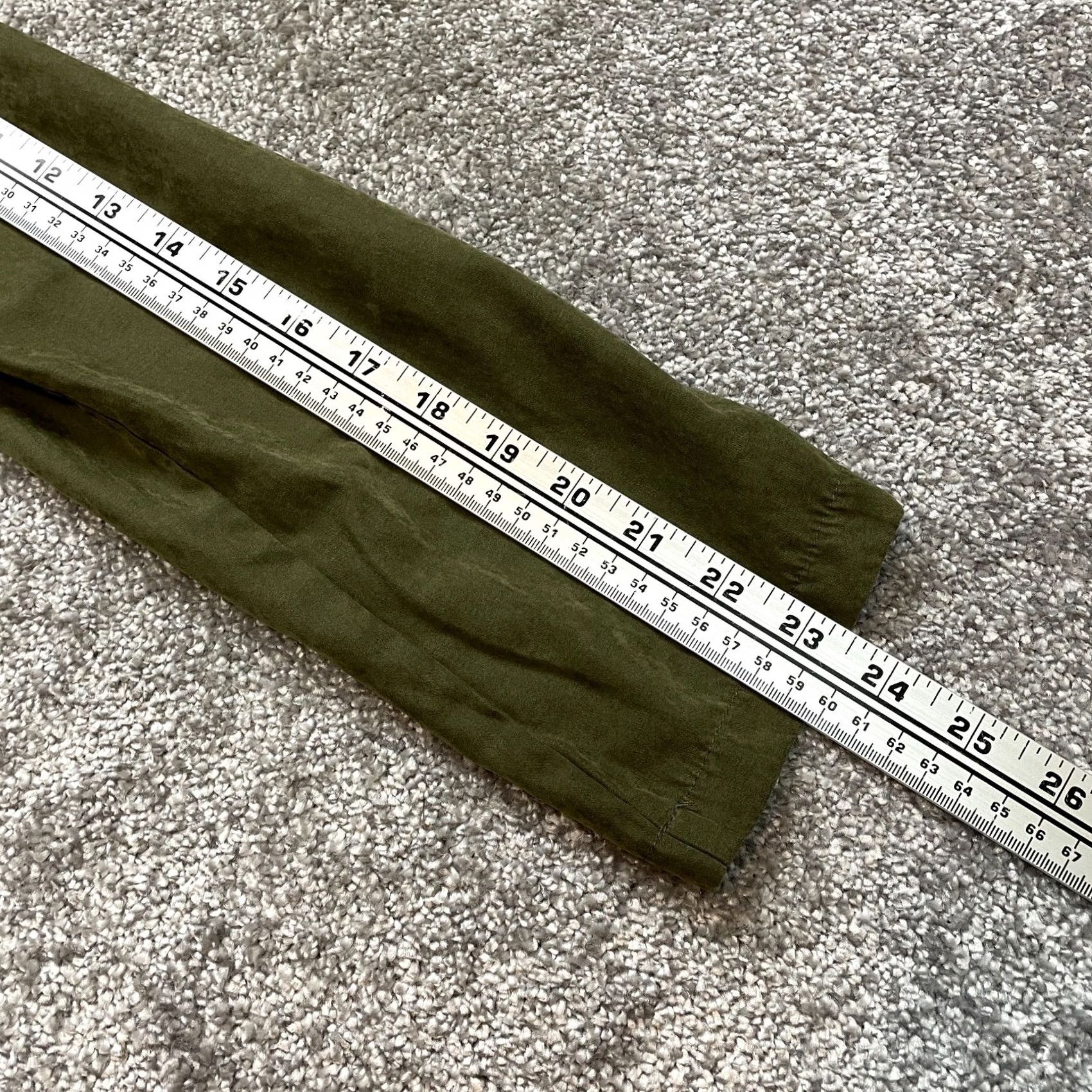 Vintage Elena Fashion Jacket Womens M Green Trench Coat Belted Soft Button Pockets Size M / US 6-8 / IT 42-44 - 7 Thumbnail