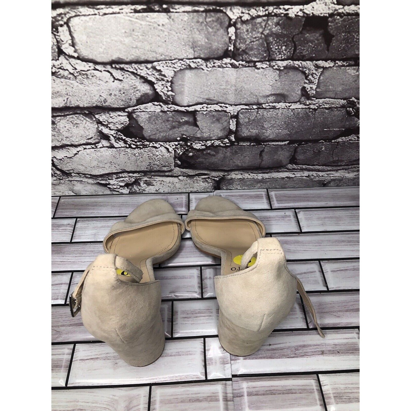 Vince Camuto Vince Camuto Malissa Beige Taupe Suede Ankle Strap Block Hee Size US 9 / IT 39 - 18 Thumbnail