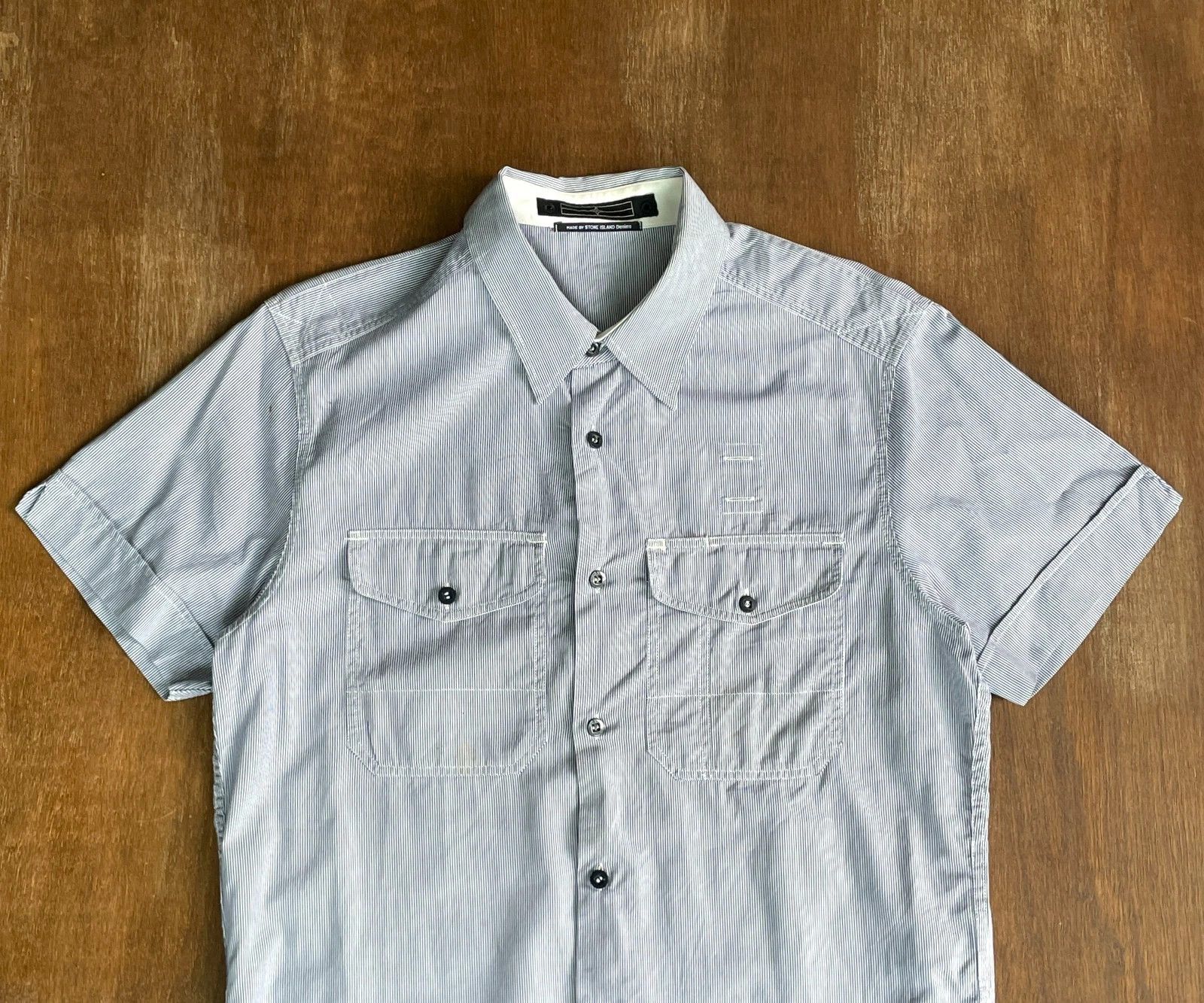 Stone Island Stone Island Short Sleeves Shirt Vintage Company S.P.A Size US M / EU 48-50 / 2 - 2 Thumbnail