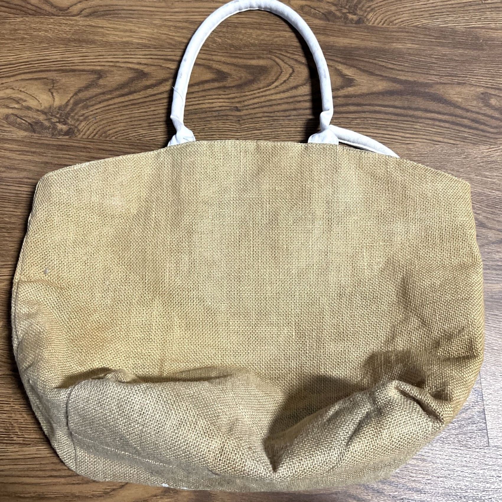 Vintage Margaritaville Tote Bag Beach Distressed Canvas Purse 13in X 13in Women Cotton Ivory Handles Blue Branding Jimmy Buffett Margaritaville Beach Size ONE SIZE - 3 Thumbnail