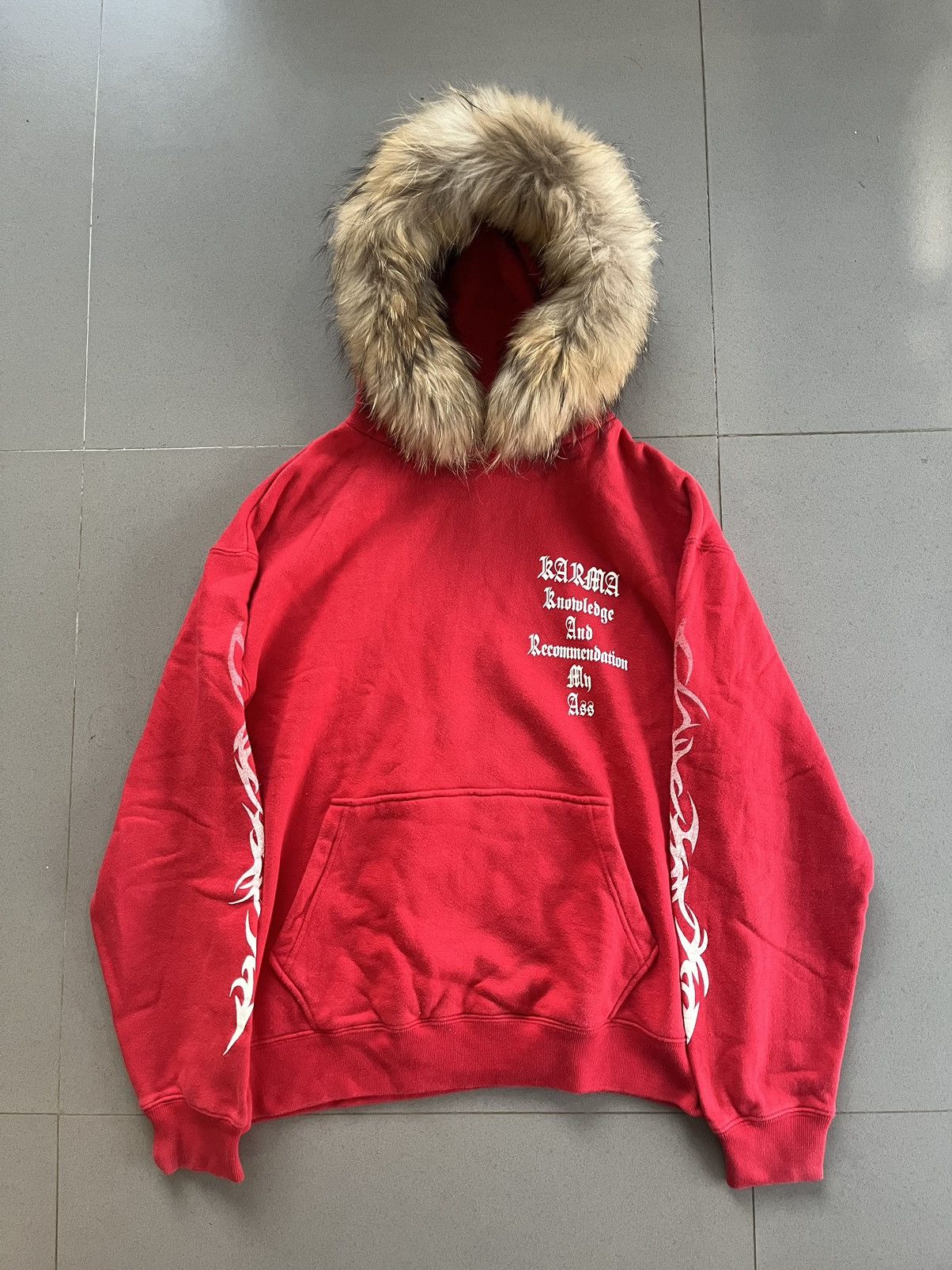 If Six Was Nine JAPANESE KARMA SEDITIONARIES GOTHIC POEM FUR HOODIE PUNK Size US M / EU 48-50 / 2 - 1 Thumbnail