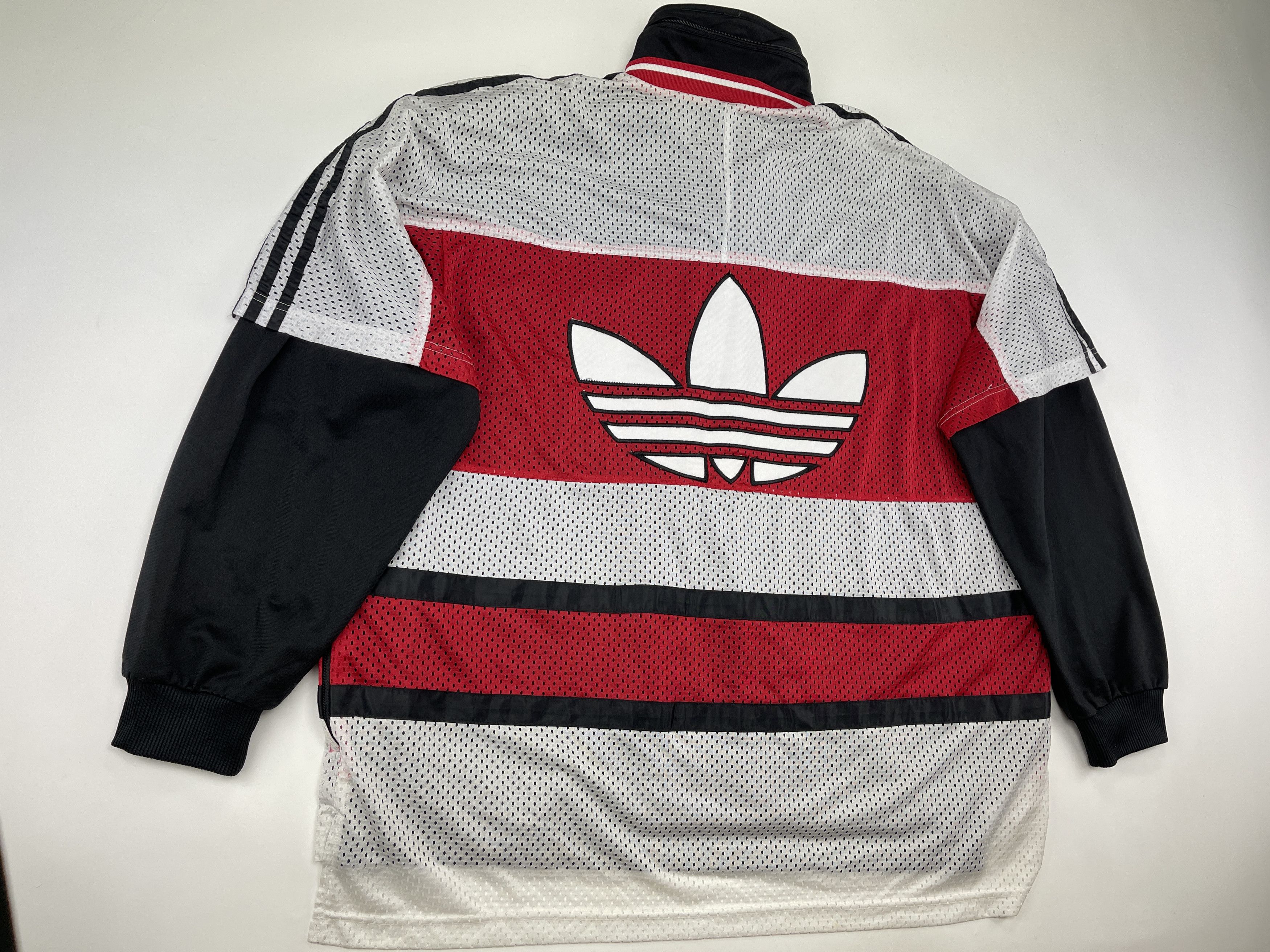 Adidas × Vintage ADIDAS jacket, vintage track top 90s hip hop Run DMC size L Size US L / EU 52-54 / 3 - 3 Thumbnail