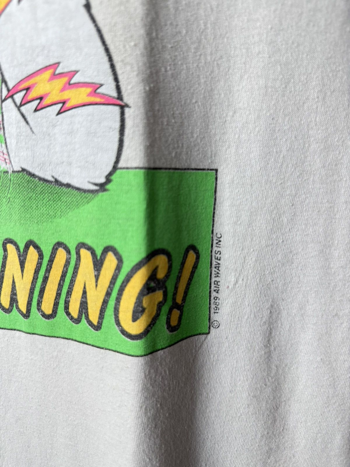Vintage Vintage 1989 Humor Oh Shit It’s Morning T Shirt Size US L / EU 52-54 / 3 - 3 Thumbnail
