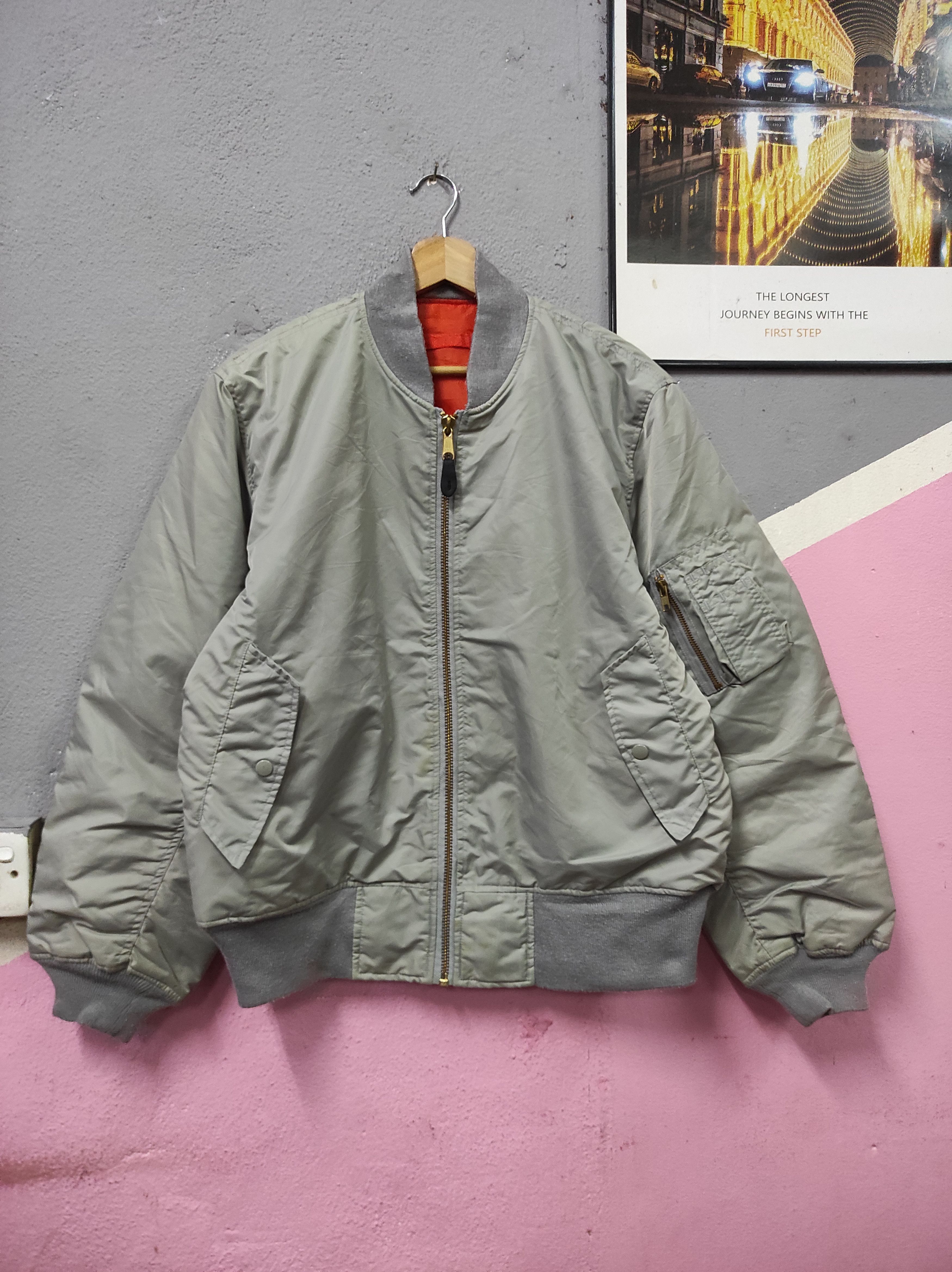 Other AIR FORCE TYPE MA 1 REVESIBLE BOMBER JACKET Size US L / EU 52-54 / 3 - 1 Thumbnail