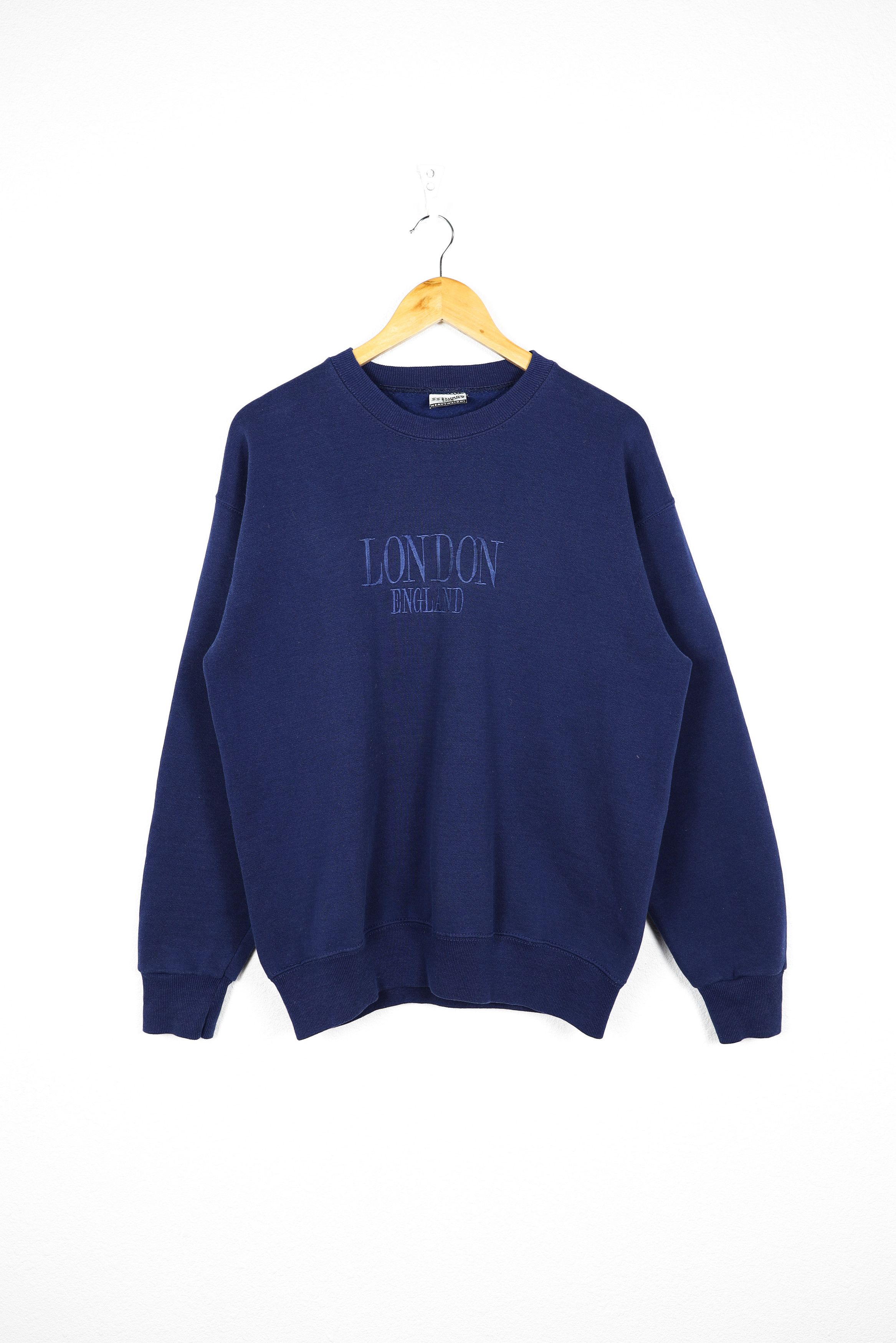 Lee × Vintage Vintage London England Embr Logo by Lee Heave Sweatshirt 90s Size US L / EU 52-54 / 3 - 1 Thumbnail
