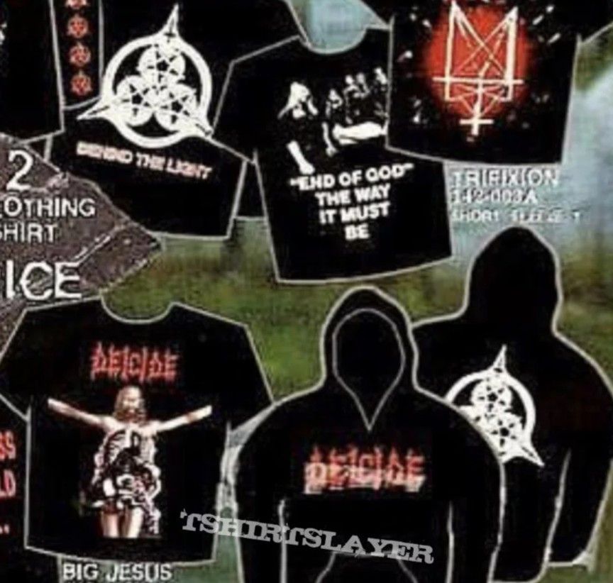 Band Tees Deicide Behind the light vintage hoodie 90s Size US XL / EU 56 / 4 - 6 Thumbnail