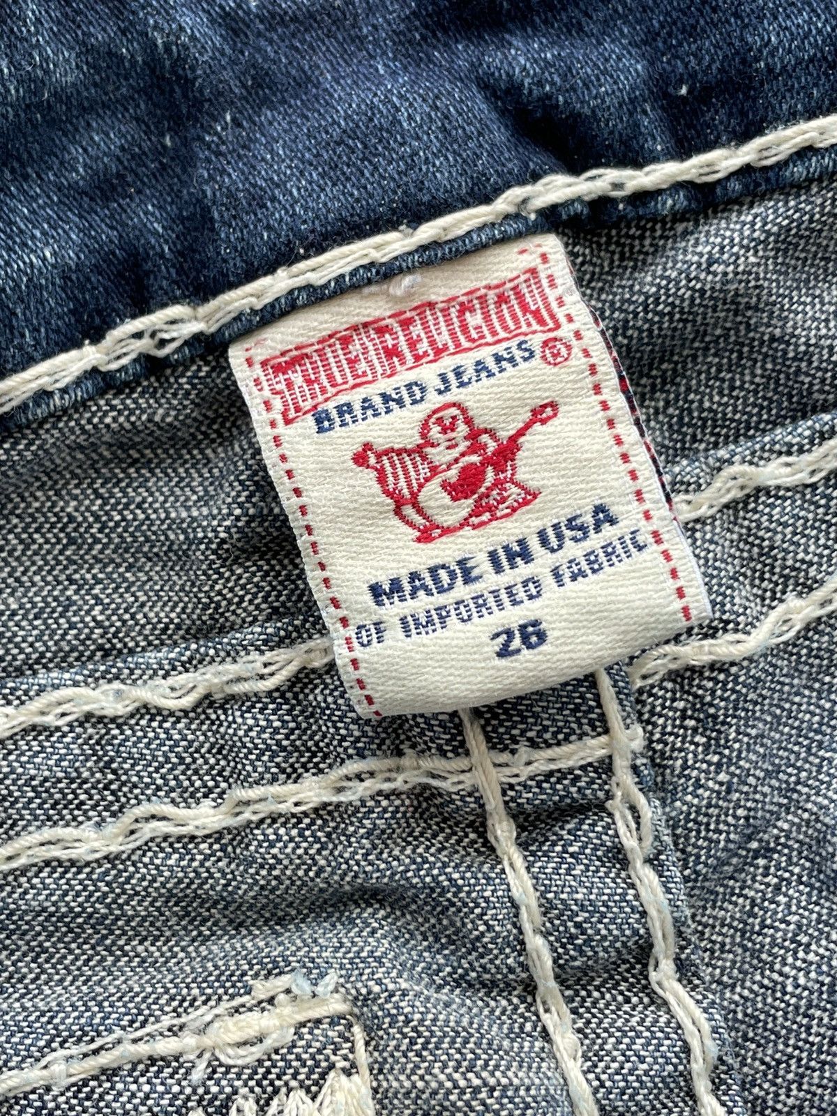 True Religion 2000s True Religion-Joey Super T Bold Stitch Jeans Size US 29 - 14 Thumbnail