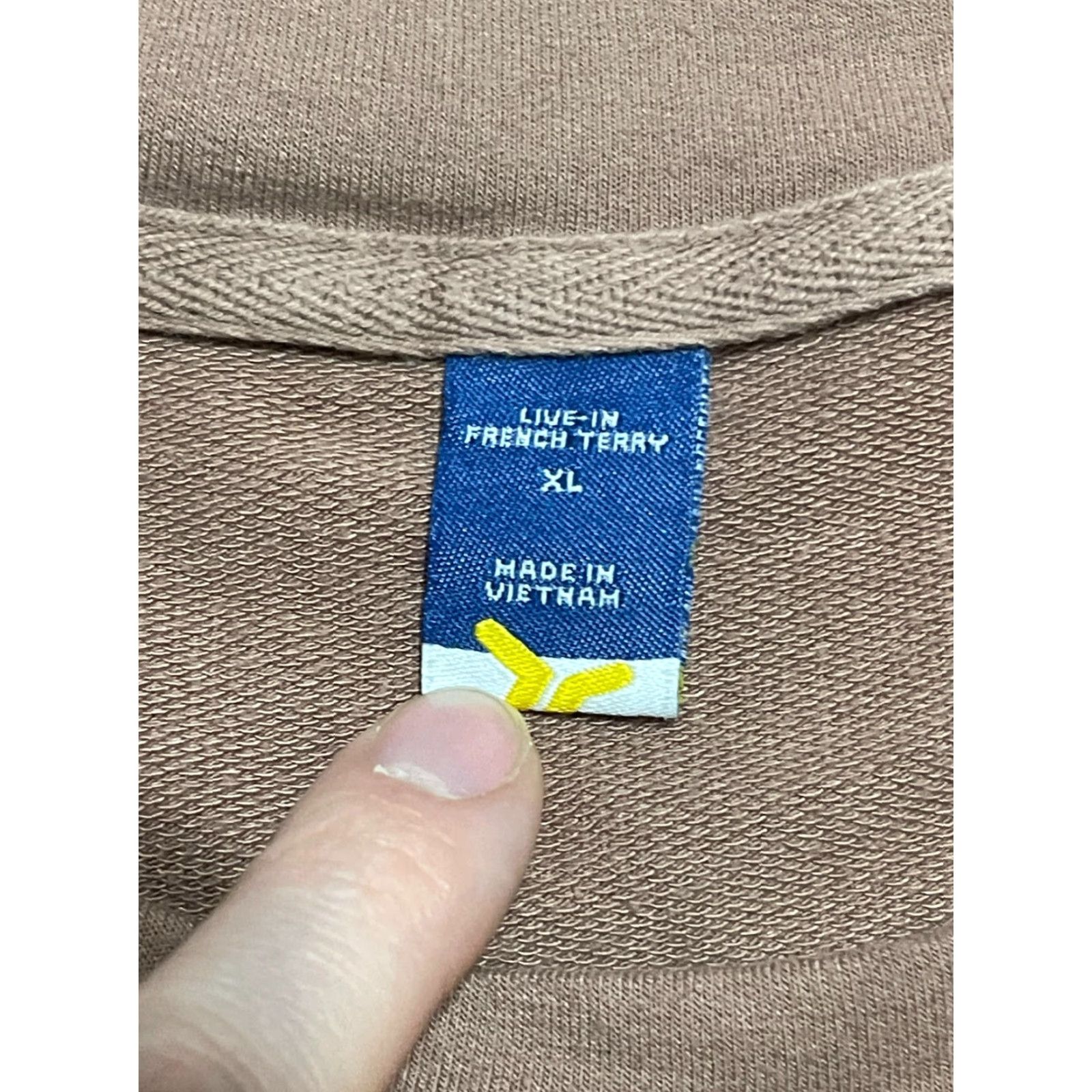 Old Navy Old Navy Shirt Women's XL Brown Long Sleeve French Terry Live In Size XL / US 12-14 / IT 48-50 - 7 Thumbnail