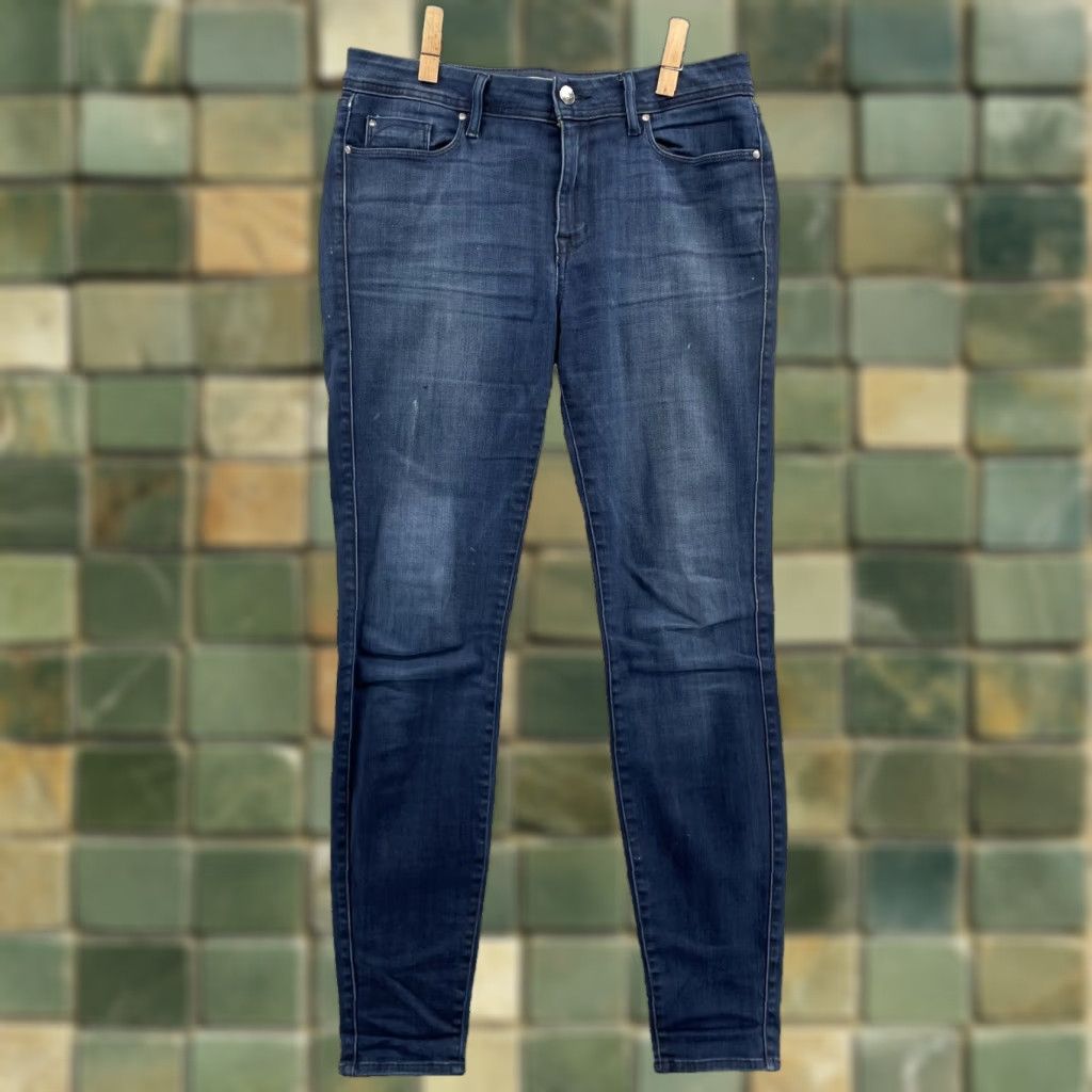 Vintage Fidelity Jeans Women's 32* Dark Belvedere High Rise Ultra Slim Classic Academia Jeans Woman Slim Skinny 5-Pocket Denim Blue Size 24" / US 00 / IT 34 - 1 Thumbnail