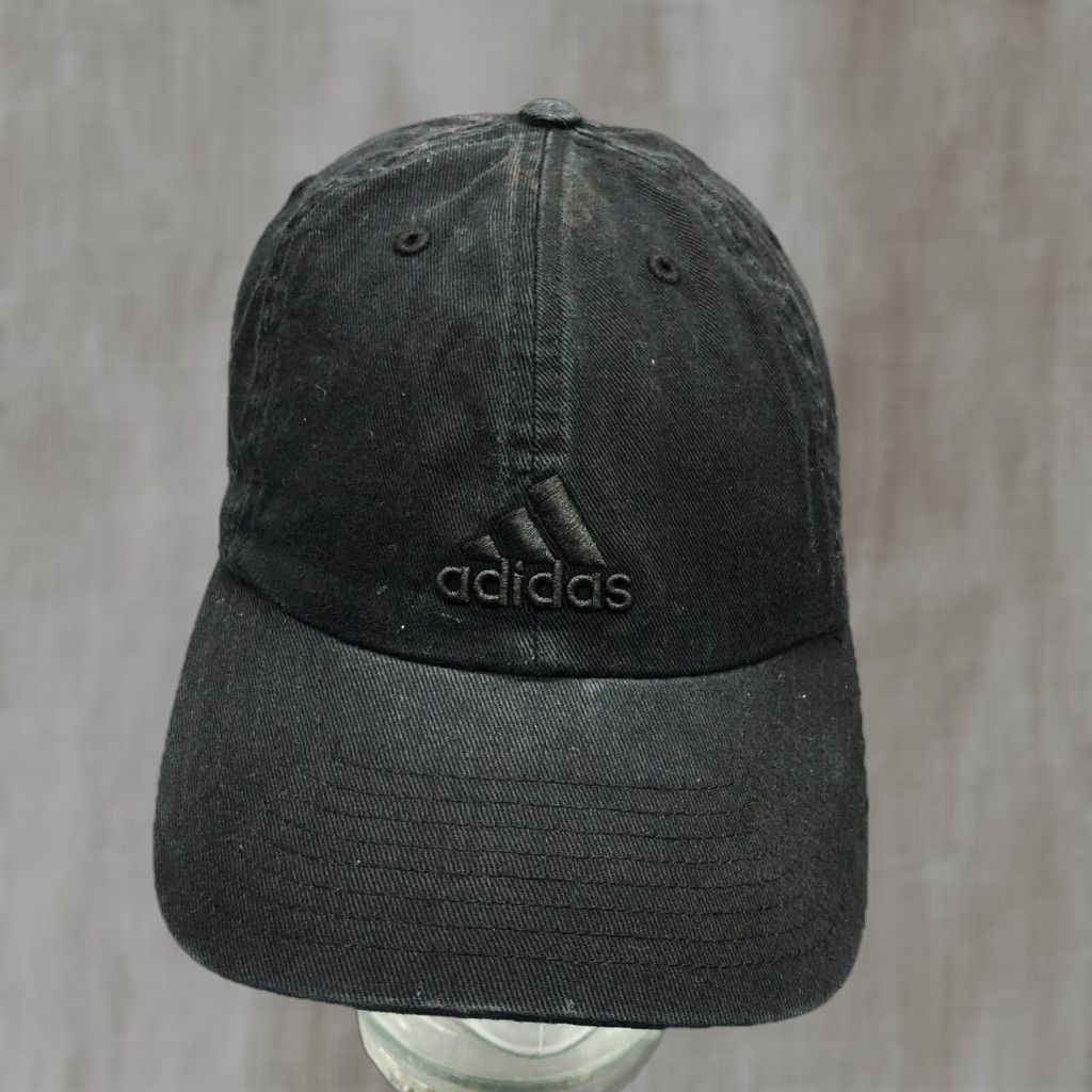 Adidas ADIDAS Baseball Hat Cap Adjustable Twill Black Logo Dad Strap Back - Men’s Adult One Size, Black, Lightweight, Breathable, Casual Sport Baseball Cap Size ONE SIZE - 1 Thumbnail