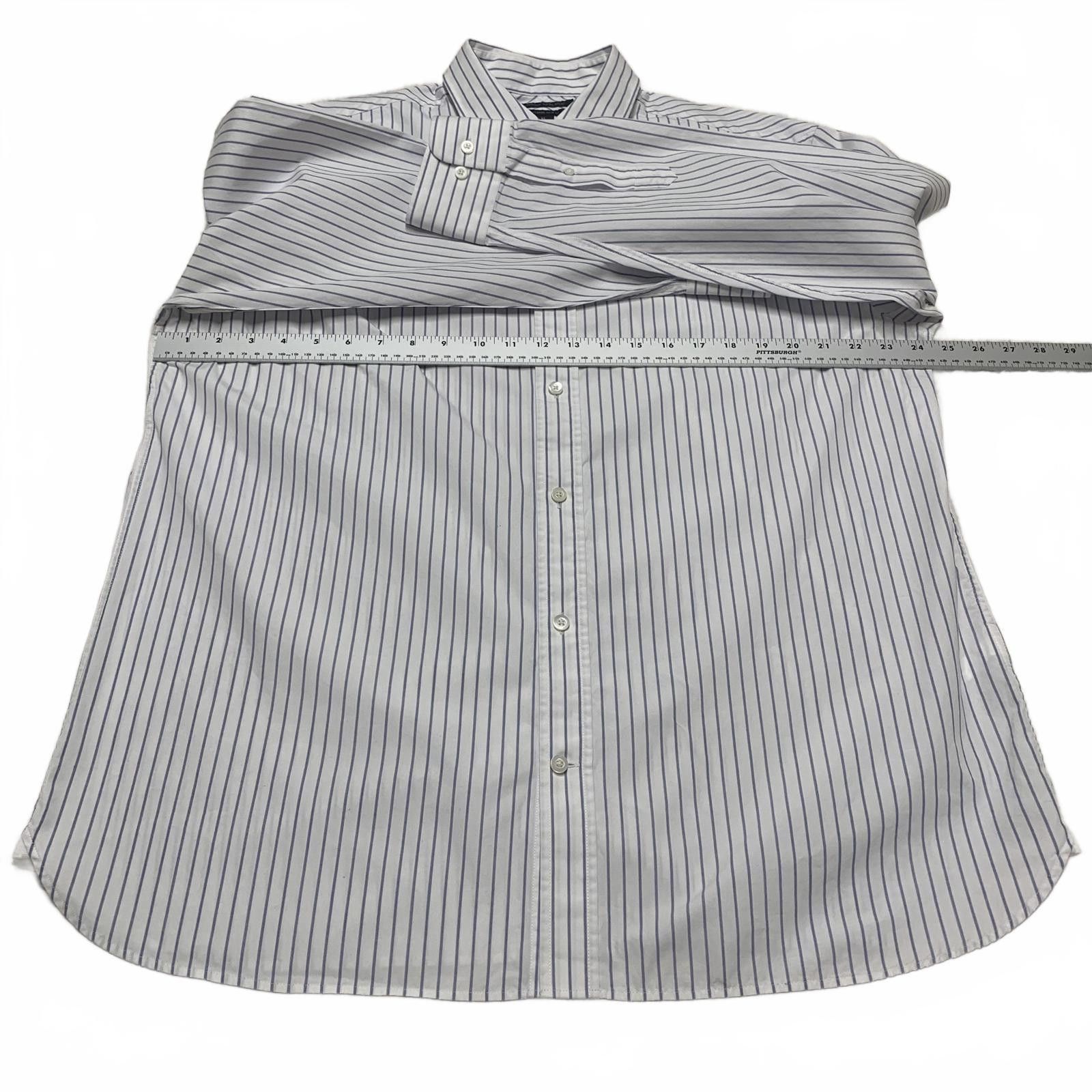 Banana Republic Banana Republic XL Slim Fit Striped Button-Up Shirt Size US XL / EU 56 / 4 - 4 Thumbnail