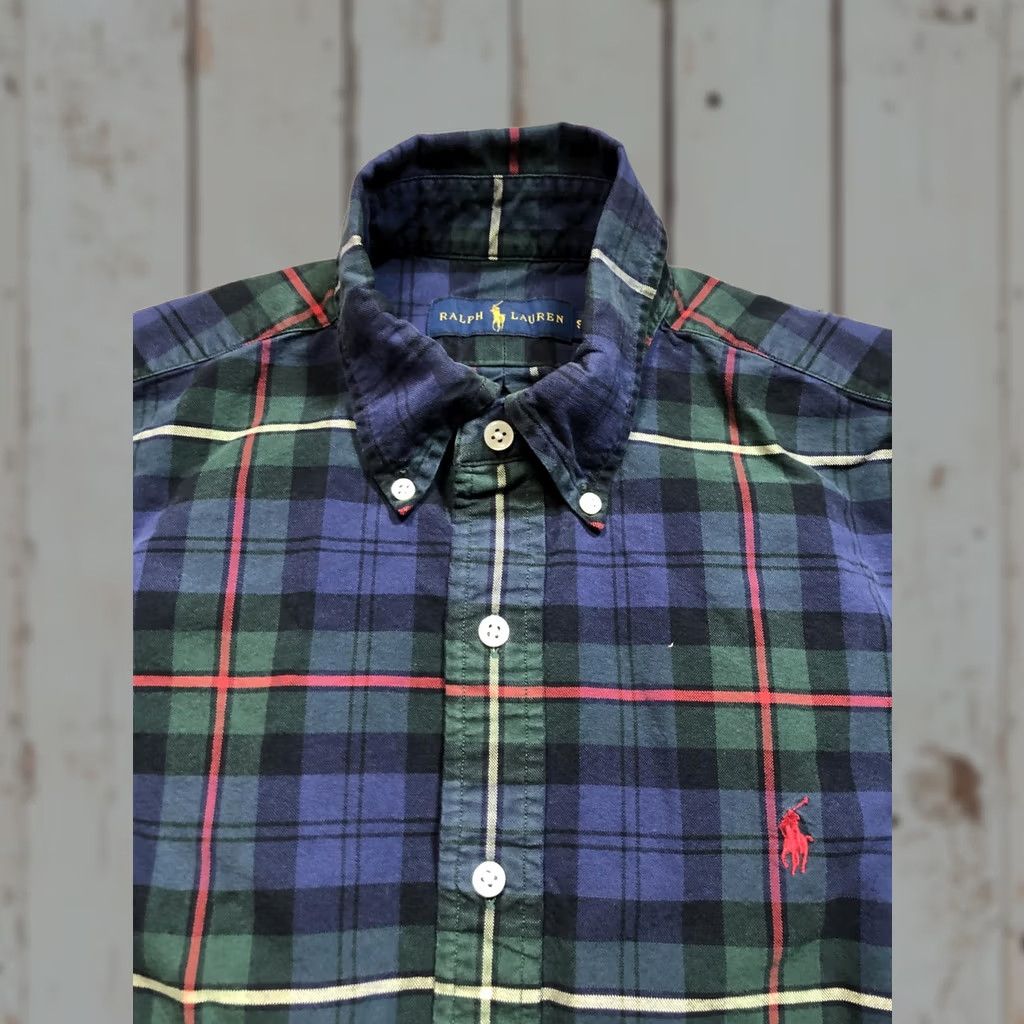 Ralph Lauren Ralph Lauren Shirt Mens Small Blue Green Plaid Button-Down Long Sleeve Classic Trinidad Size US S / EU 44-46 / 1 - 1 Thumbnail