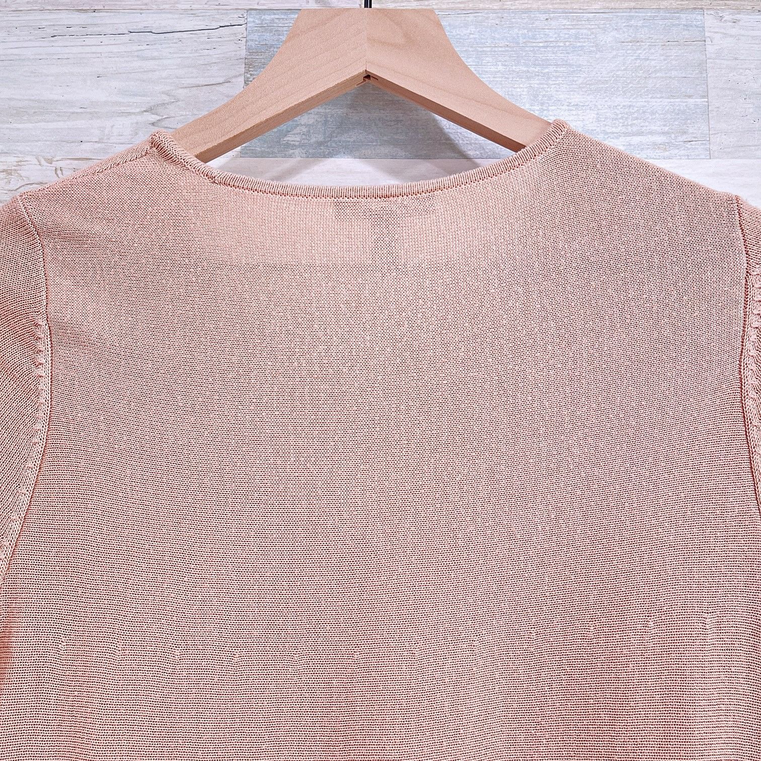 Eileen Fisher Eileen Fisher Tencel Silk Crewneck Sweater Pink Womens XS Size XS / US 0-2 / IT 36-38 - 4 Thumbnail