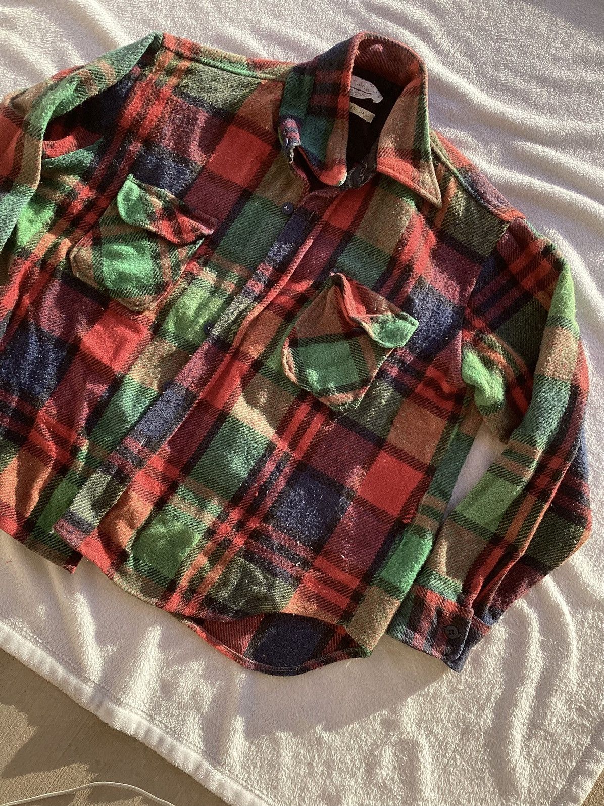 CPO Vtg authentic CPO model button multicolor plaid wool jacket Size US XL / EU 56 / 4 - 2 Thumbnail