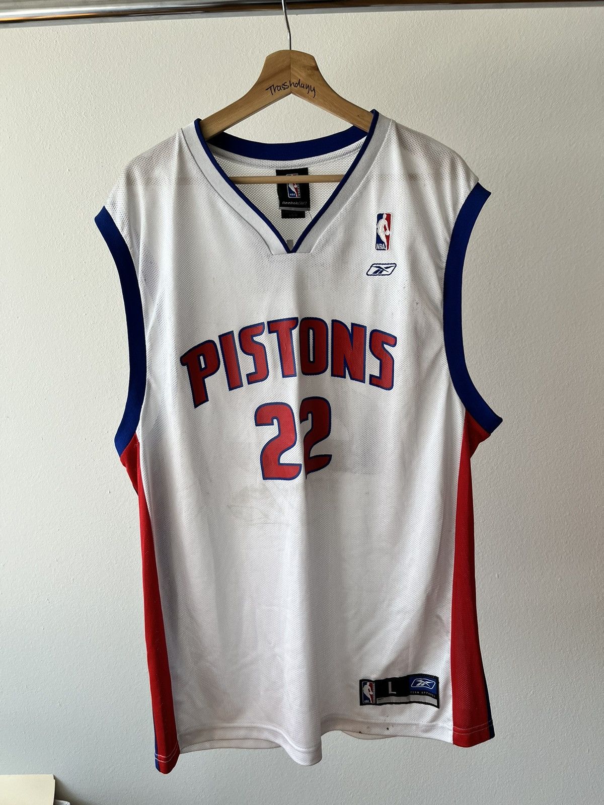 NBA × Reebok Retro Detroit Pistons Jersey Size US L / EU 52-54 / 3 - 3 Thumbnail