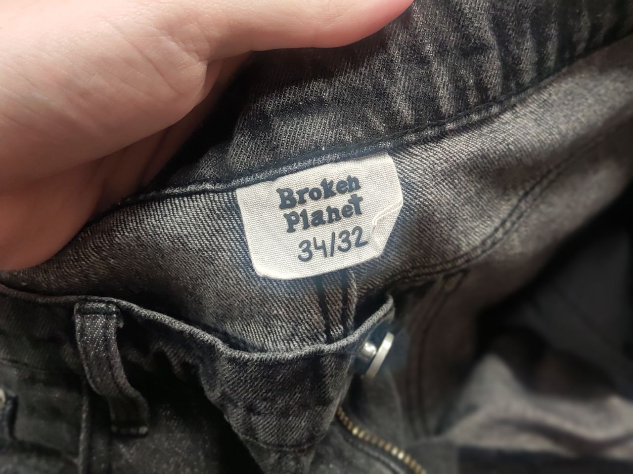 Broken Planet Broken Planet Market carpenter Dark Gray Star Denim Jeans Size US 34 / EU 50 - 10 Thumbnail