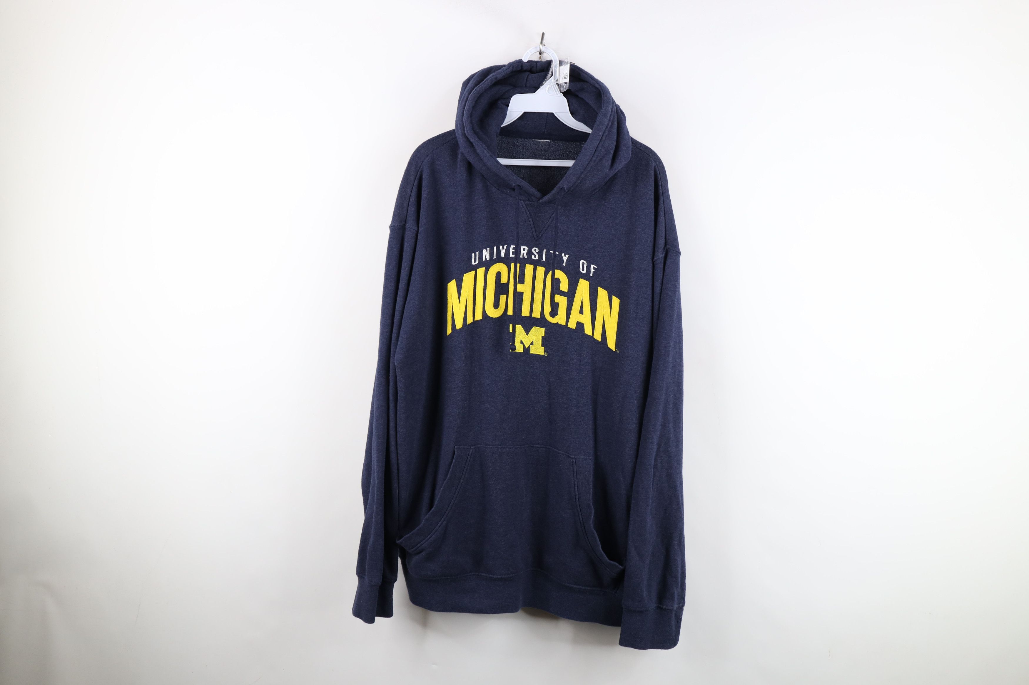 Vintage Vintage Spell University of Michigan Hoodie Sweatshirt Blue Size US XL / EU 56 / 4 - 1 Thumbnail