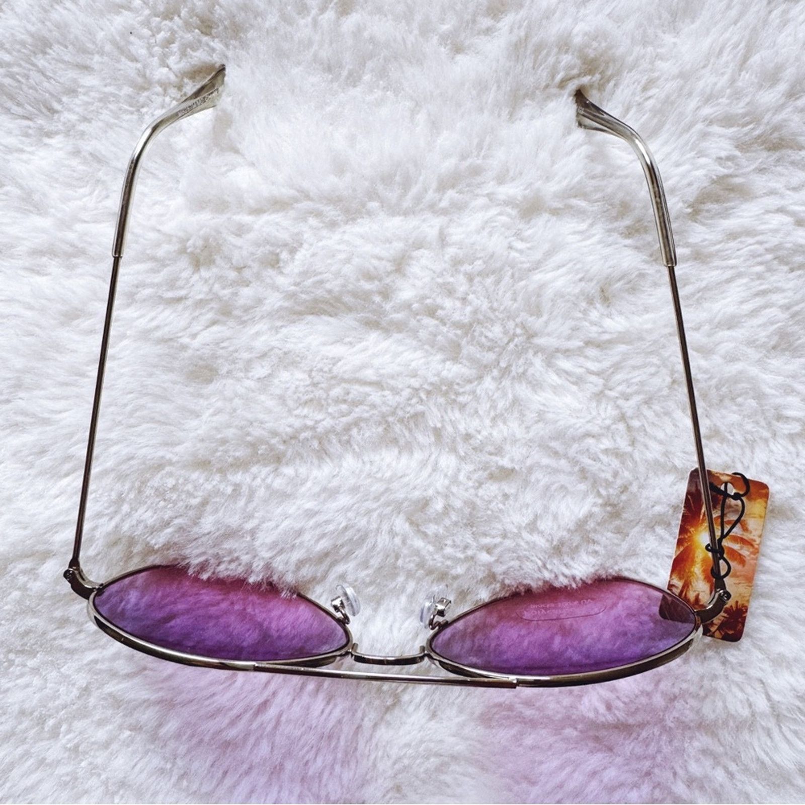 Other Rosalia Purple Full Rim Aviator Sunglasses Size ONE SIZE - 4 Thumbnail