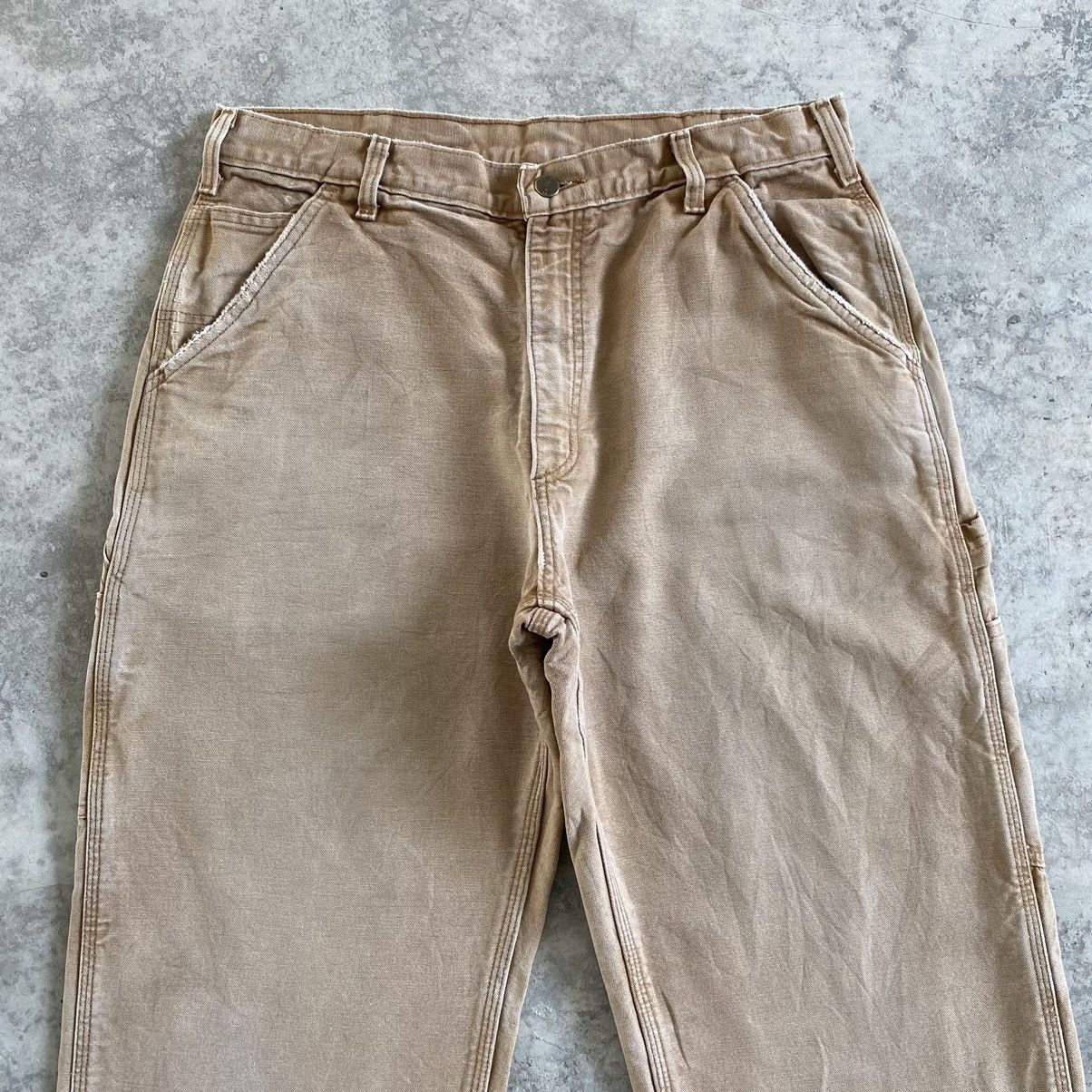 Carhartt Vintage Carhartt Blanket Lined Faded Tan Carpenter Pants Size US 34 / EU 50 - 3 Thumbnail