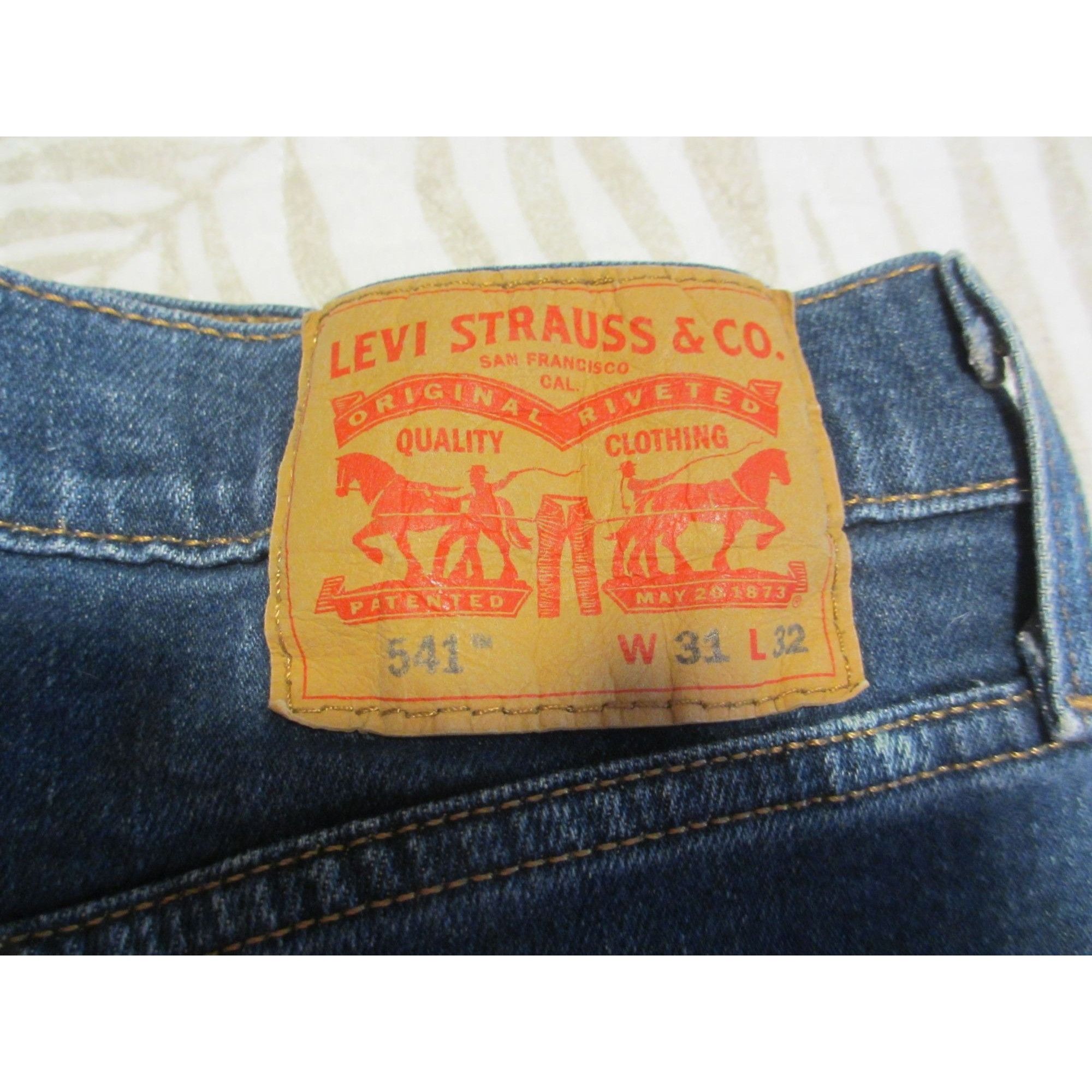 Levi's Levis 541 Athletic Fit Jeans W31 L32 Medium Wash Denim Size US 31 - 5 Thumbnail