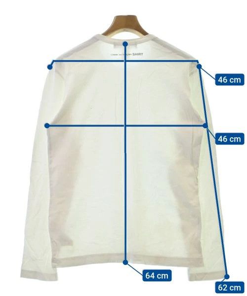 Comme des Garcons SHIRT T-Shirts Cotton Crewneck Long Sleeve Plain White Size US M / EU 48-50 / 2 - 3 Thumbnail