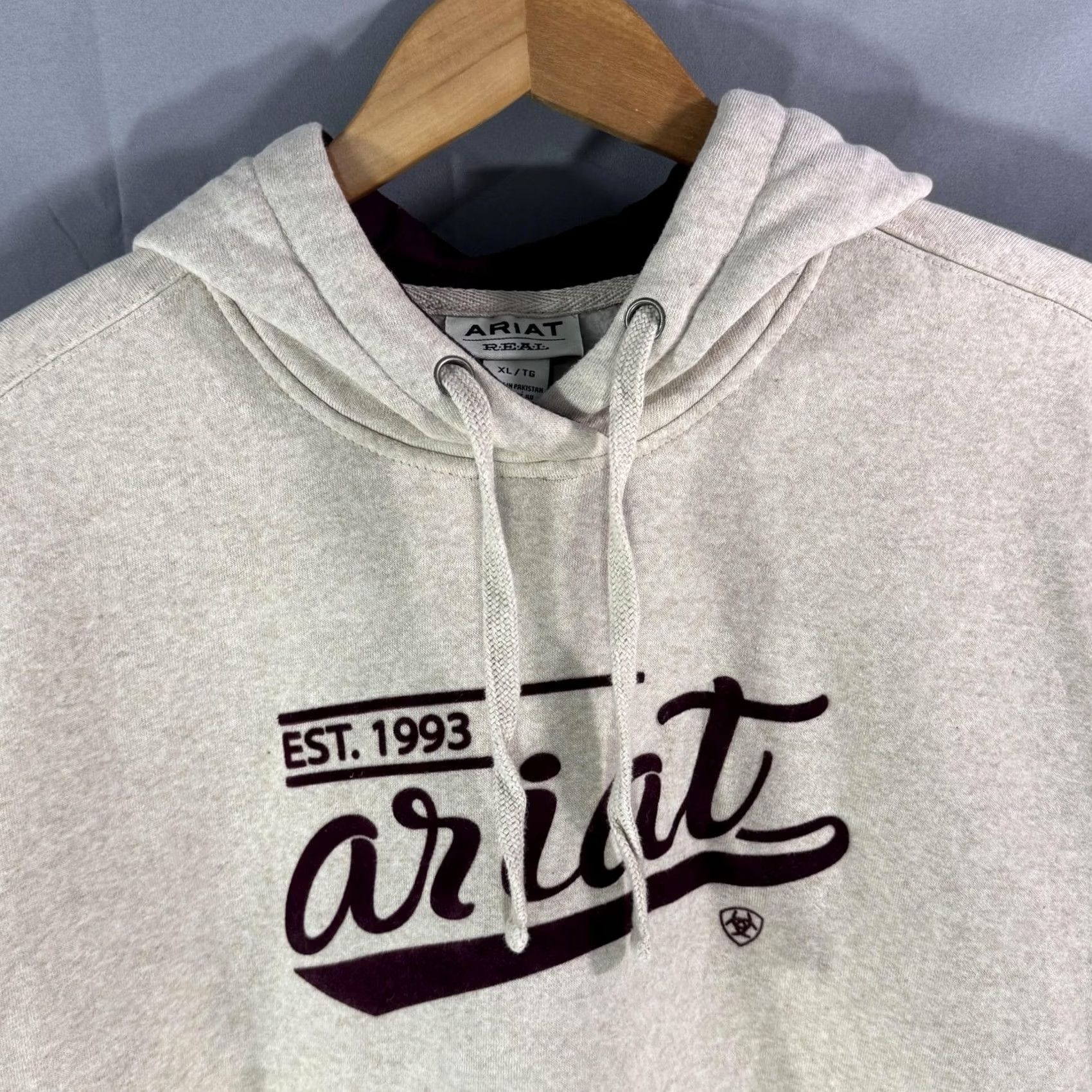 Ariat Ariat Hoodie Mens XL Gray Pullover Sweatshirt EST 1993 Logo Western Casual Size US XL / EU 56 / 4 - 3 Thumbnail