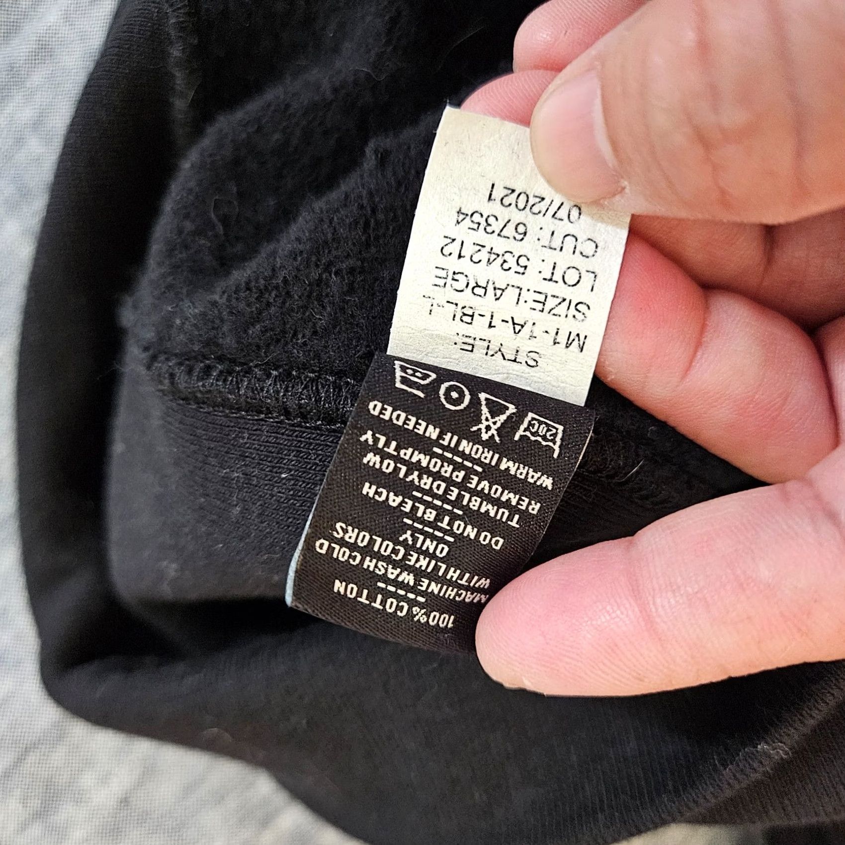 Vintage American Giant Zip Hoodie L Black Graphic Cat Jacket Heavyweight USA Made Size US L / EU 52-54 / 3 - 4 Thumbnail