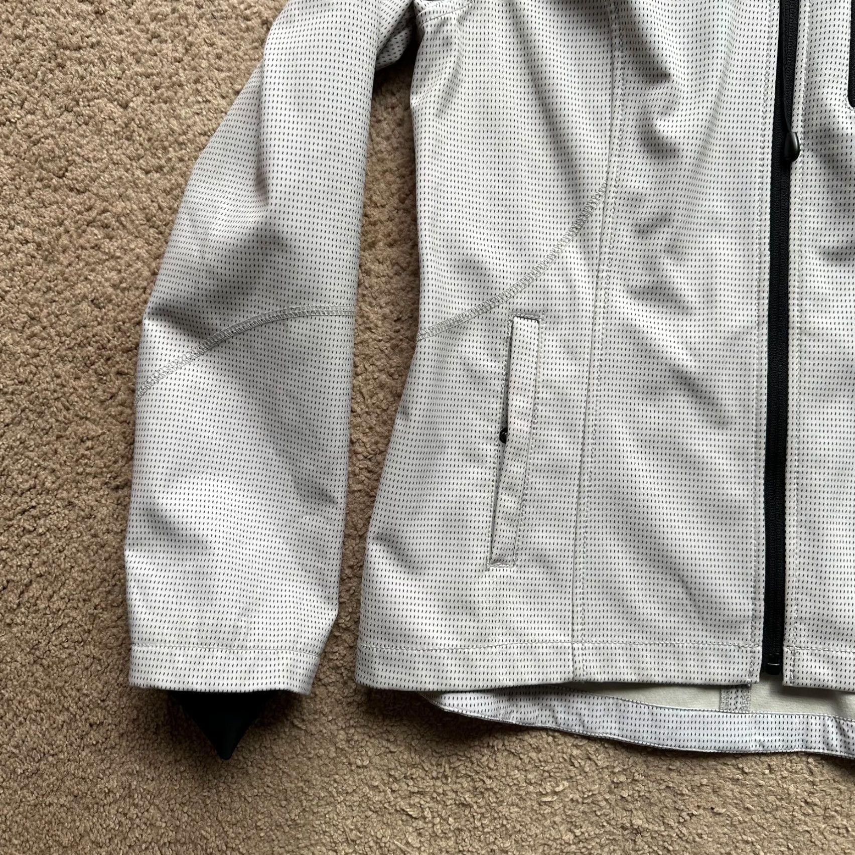 Vintage Halifax Womens Jacket White Full Zip Hooded Softshell Size M / US 6-8 / IT 42-44 - 6 Thumbnail