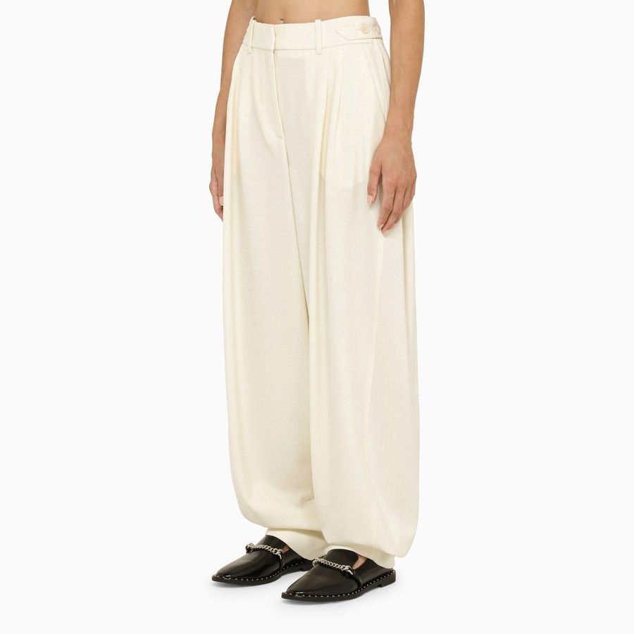 Stella McCartney o1d2blof1024 Pant in Cream Size 26" / US 2 / IT 38 - 3 Thumbnail