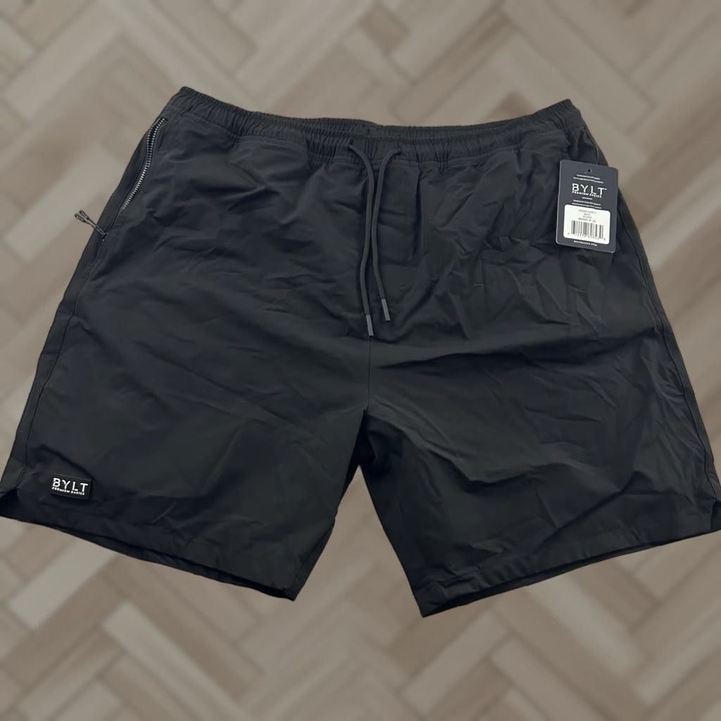 Vintage BYLT The Bios Short 7" 2XL Black Men’s Button-Up Activewear Shorts Size US 39 - 1 Thumbnail