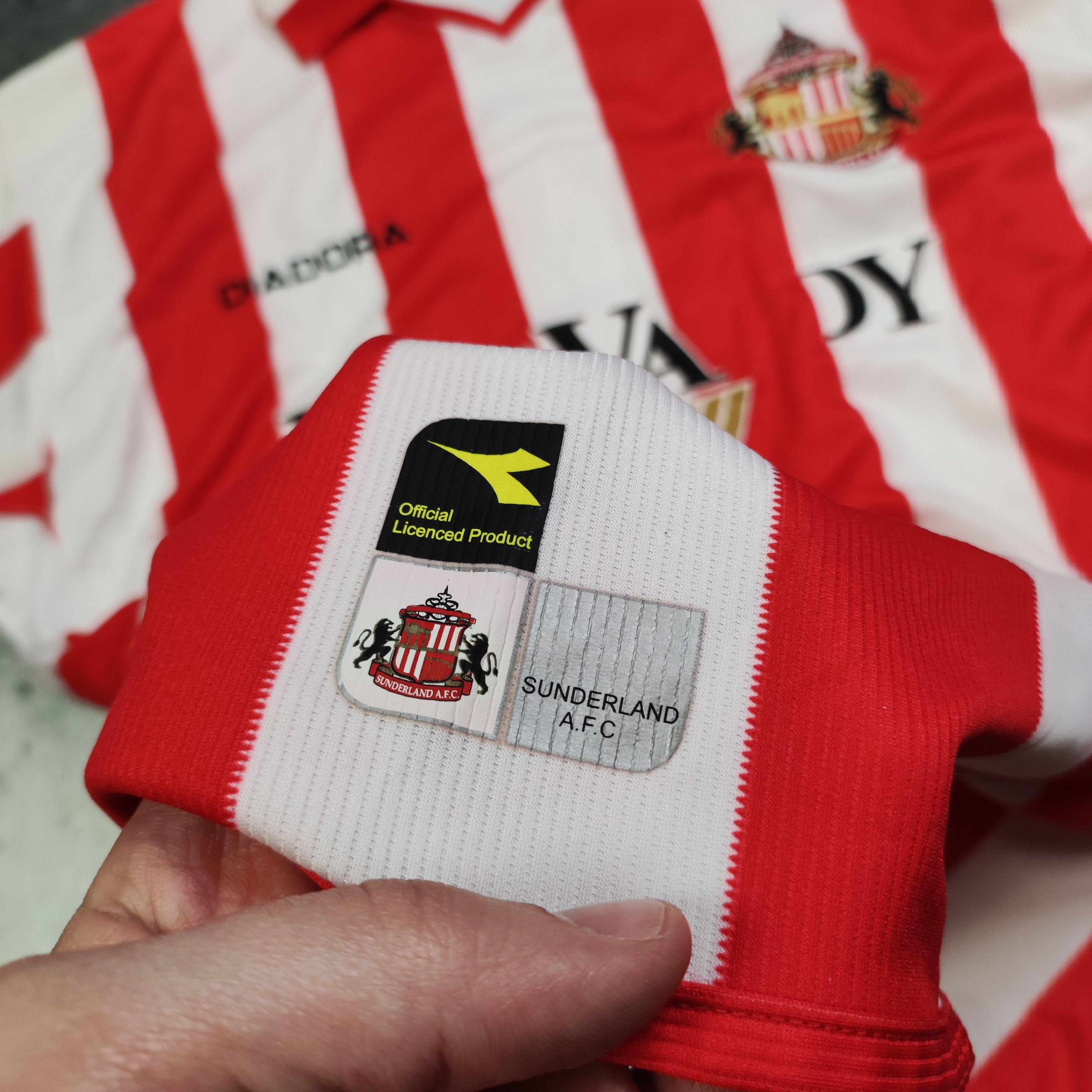 Vintage RARE Vintage 2004 Sunderland FC Football #9 Home Jersey Size US XL / EU 56 / 4 - 5 Thumbnail