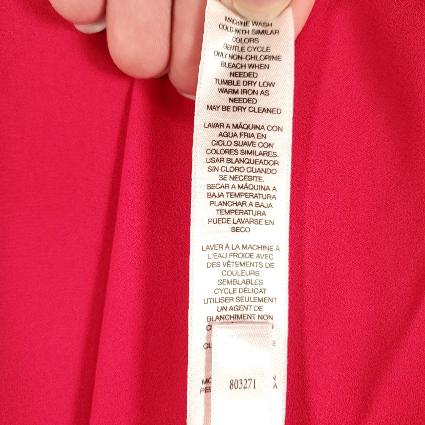 Vintage Chicos Blouse Womens Large Pink Button Up Lightweight Breathable Cuffed Sleeve Size L / US 10 / IT 46 - 7 Thumbnail