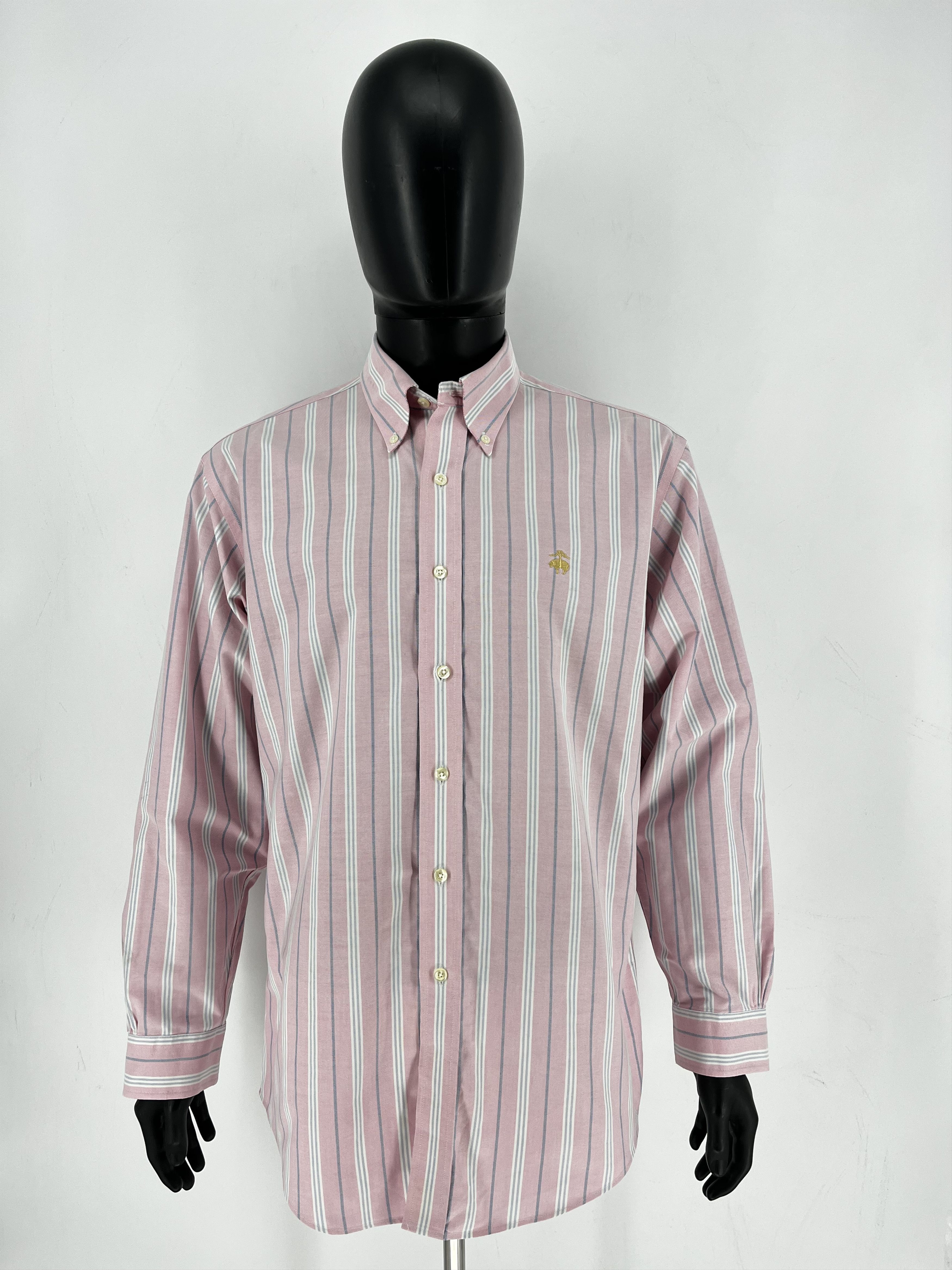 Brooks Brothers Brooks Brothers Dress Shirt 346 Cotton Slim Fit M Purple Size US M / EU 48-50 / 2 - 2 Thumbnail