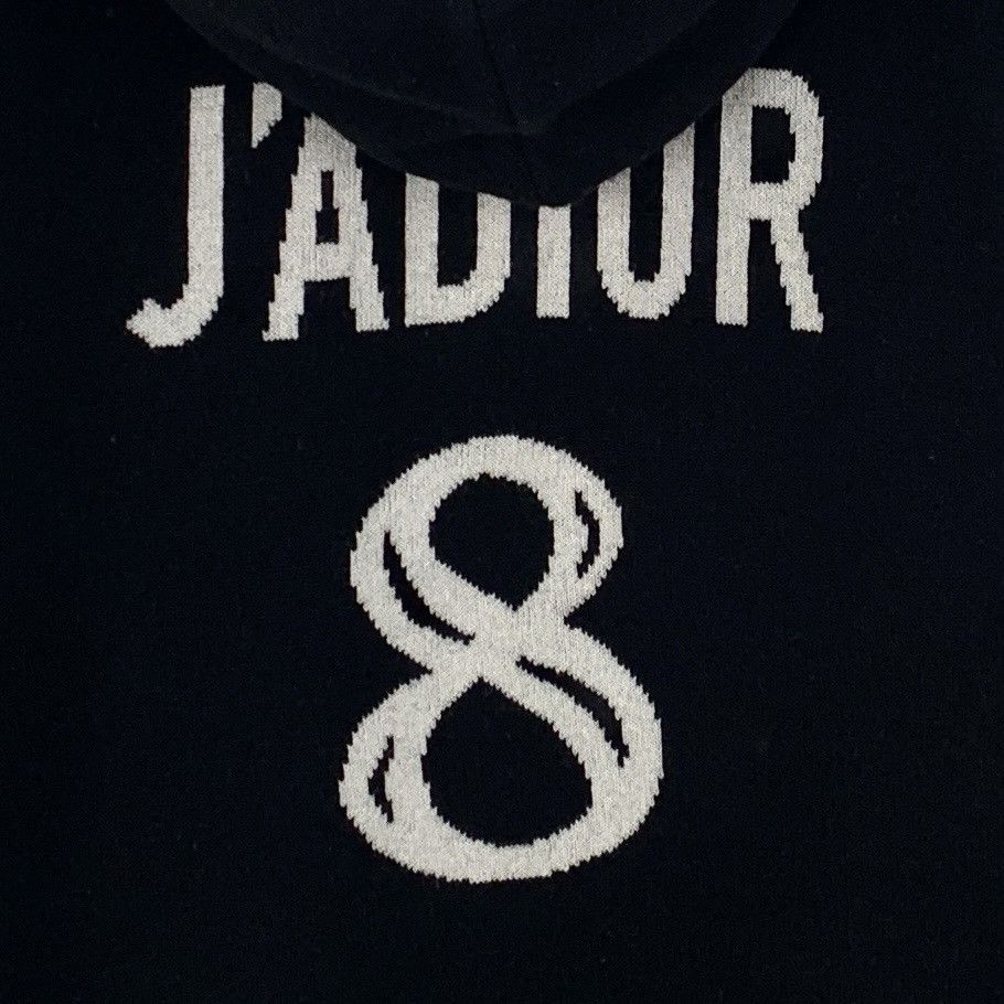 Dior Dior Black Logo Intarsia Cashmere Hooded Sweatshirt K26WX Size XS / US 0-2 / IT 36-38 - 5 Thumbnail
