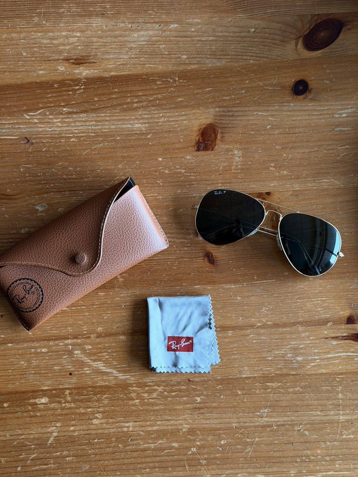 RayBan RayBan Aviator Large Metal Sunglasses Polarized Size ONE SIZE - 1 Thumbnail
